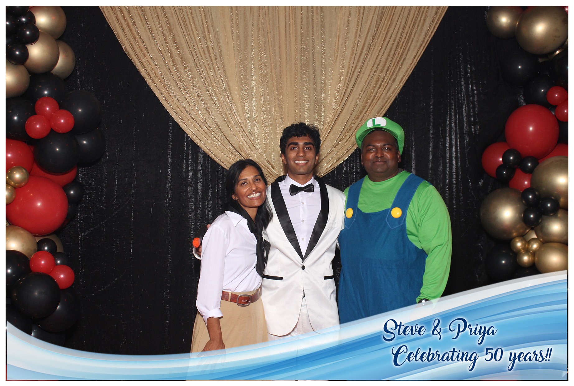 Steve & Priya Celebrating 50 Years | View more photos from the event at gallery.photoboothcincy.com/u/PhotoBoothCincy/Steve-Priya-Celebrating-50-Years