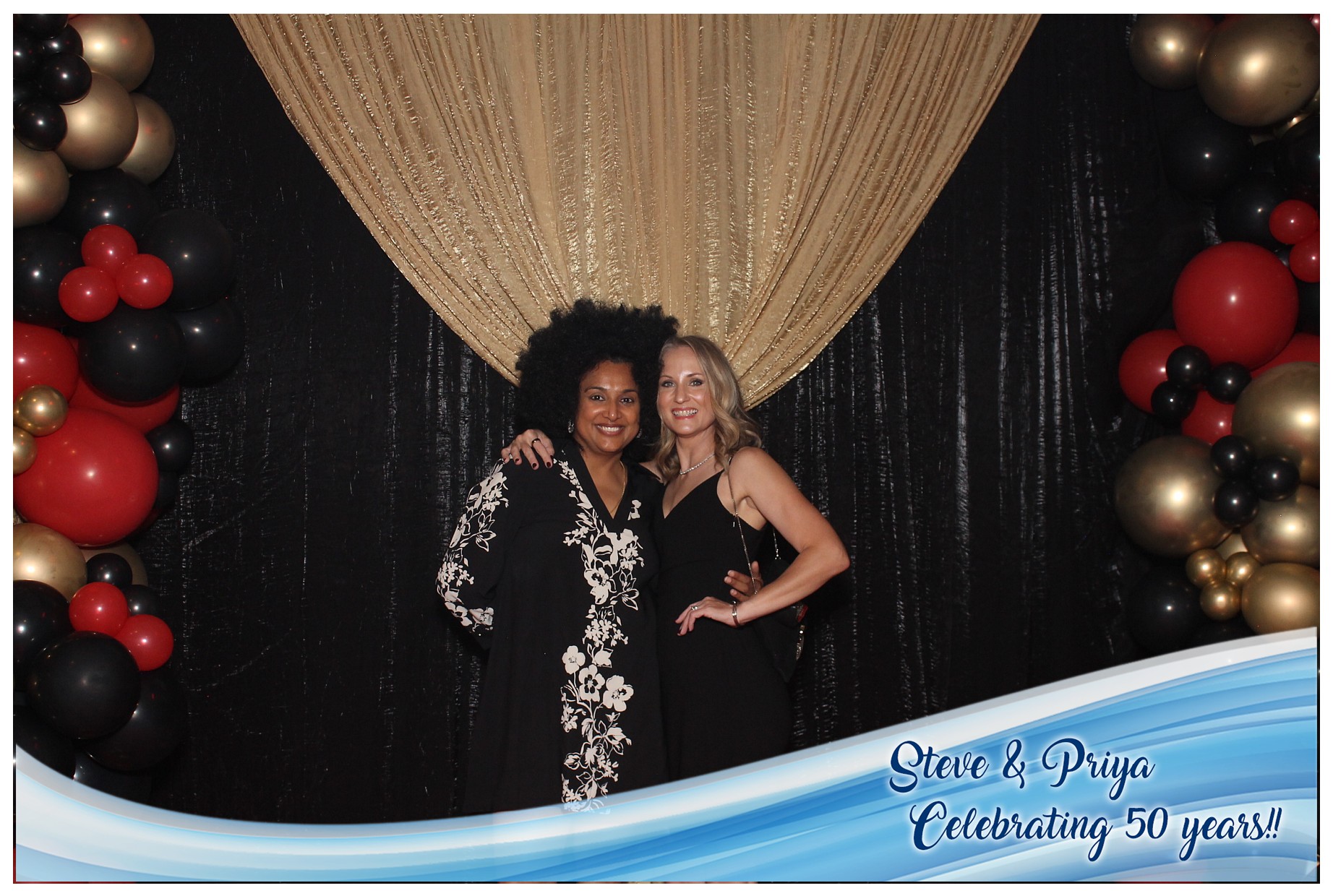 Steve & Priya Celebrating 50 Years | View more photos from the event at gallery.photoboothcincy.com/u/PhotoBoothCincy/Steve-Priya-Celebrating-50-Years