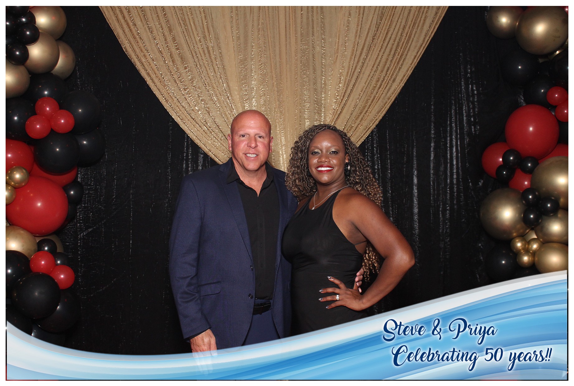 Steve & Priya Celebrating 50 Years | View more photos from the event at gallery.photoboothcincy.com/u/PhotoBoothCincy/Steve-Priya-Celebrating-50-Years