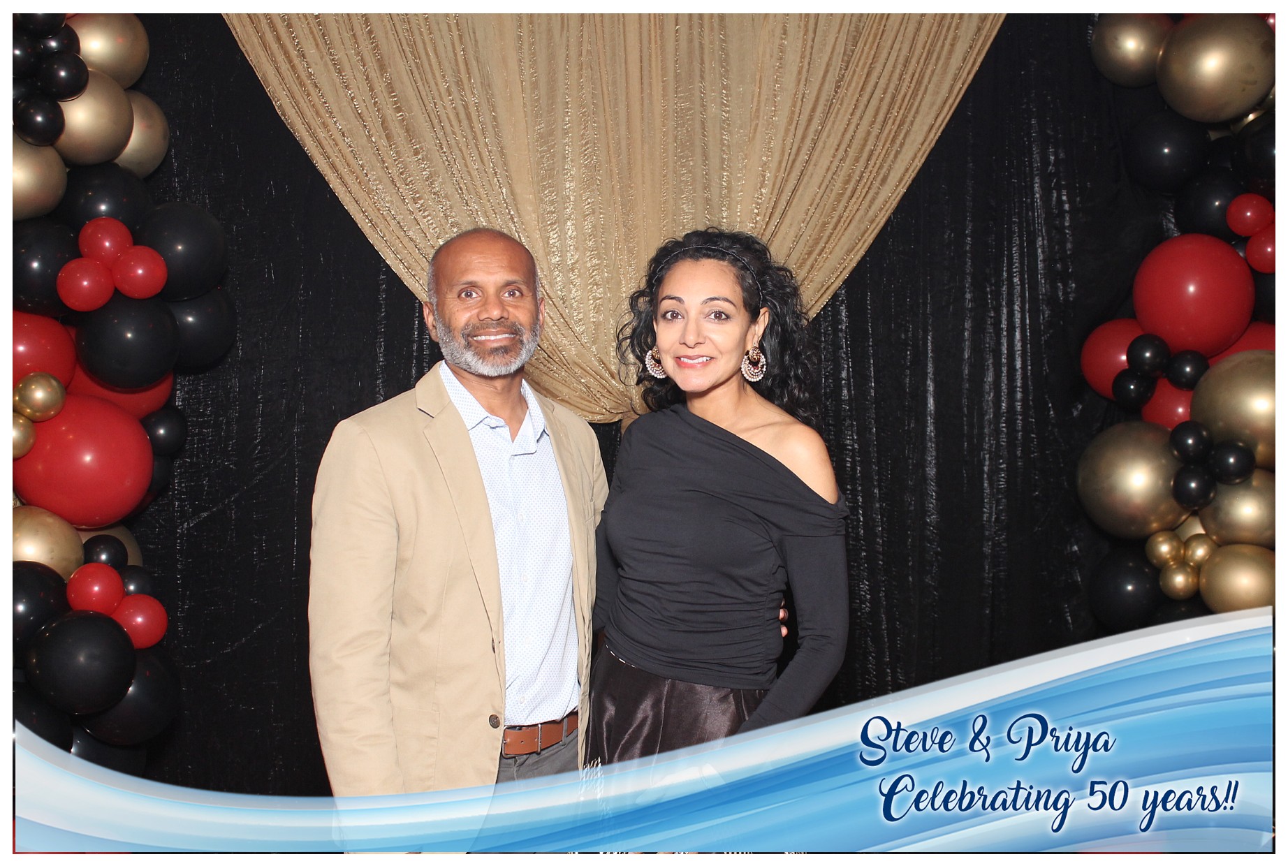 Steve & Priya Celebrating 50 Years | View more photos from the event at gallery.photoboothcincy.com/u/PhotoBoothCincy/Steve-Priya-Celebrating-50-Years