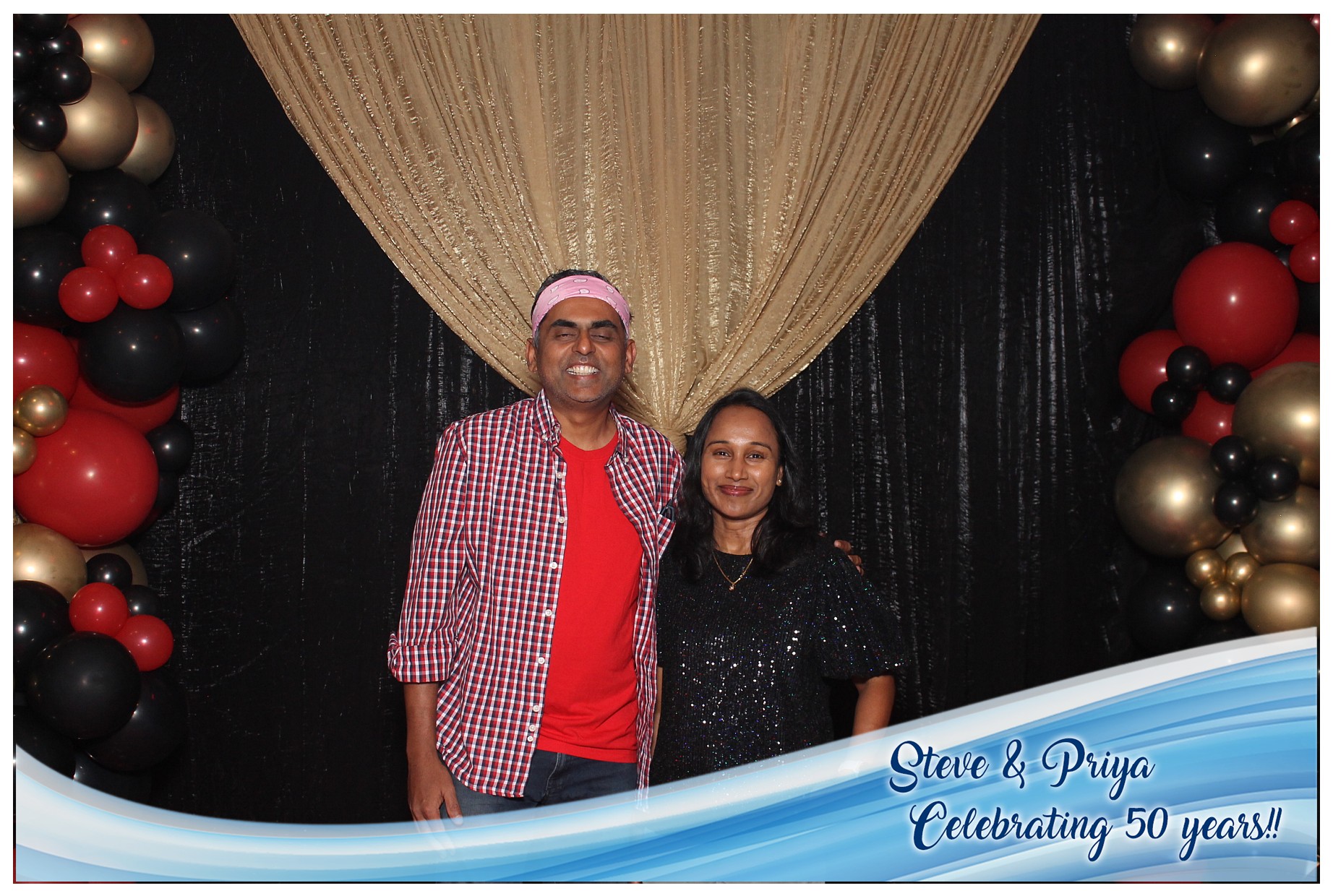 Steve & Priya Celebrating 50 Years | View more photos from the event at gallery.photoboothcincy.com/u/PhotoBoothCincy/Steve-Priya-Celebrating-50-Years
