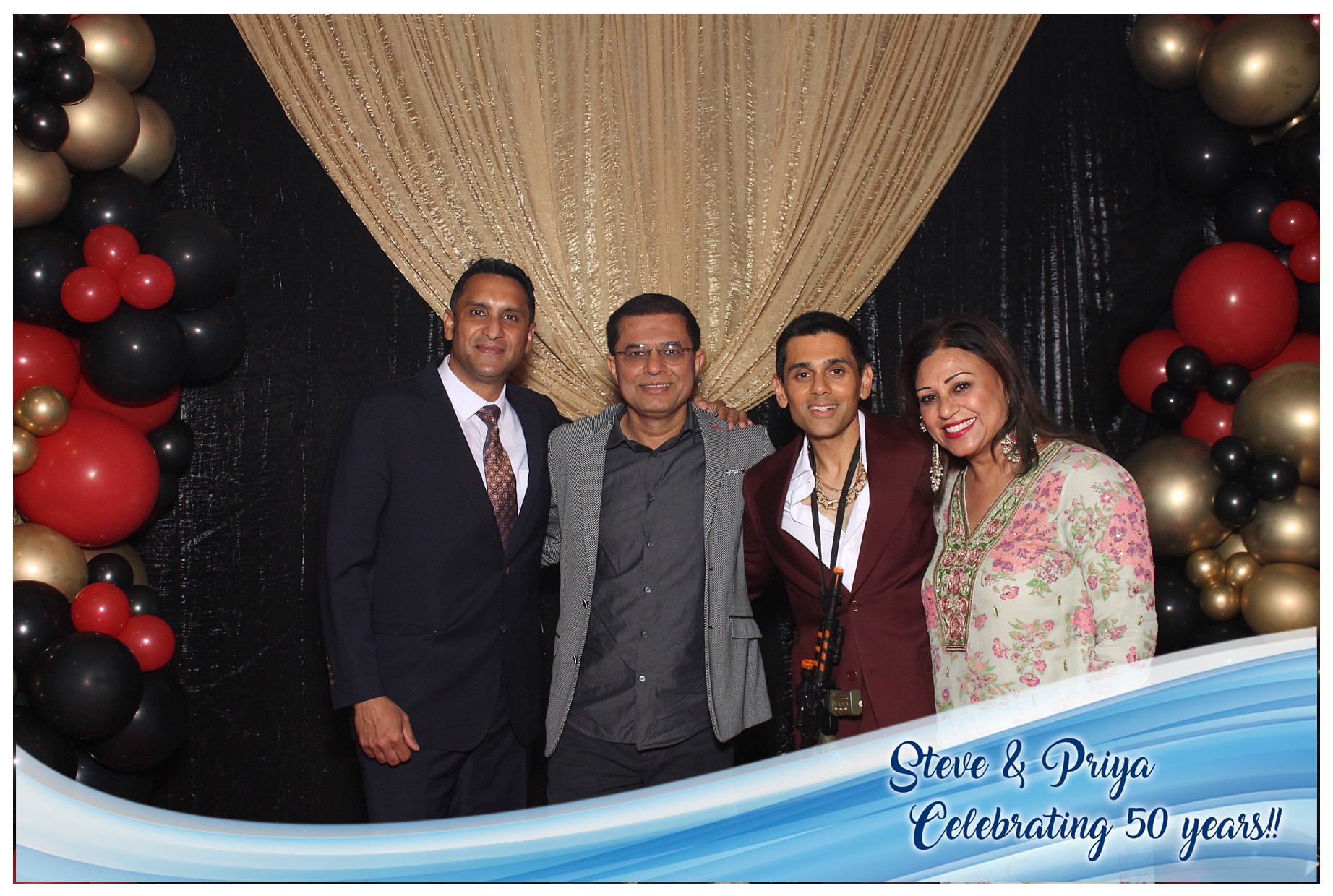 Steve & Priya Celebrating 50 Years | View more photos from the event at gallery.photoboothcincy.com/u/PhotoBoothCincy/Steve-Priya-Celebrating-50-Years