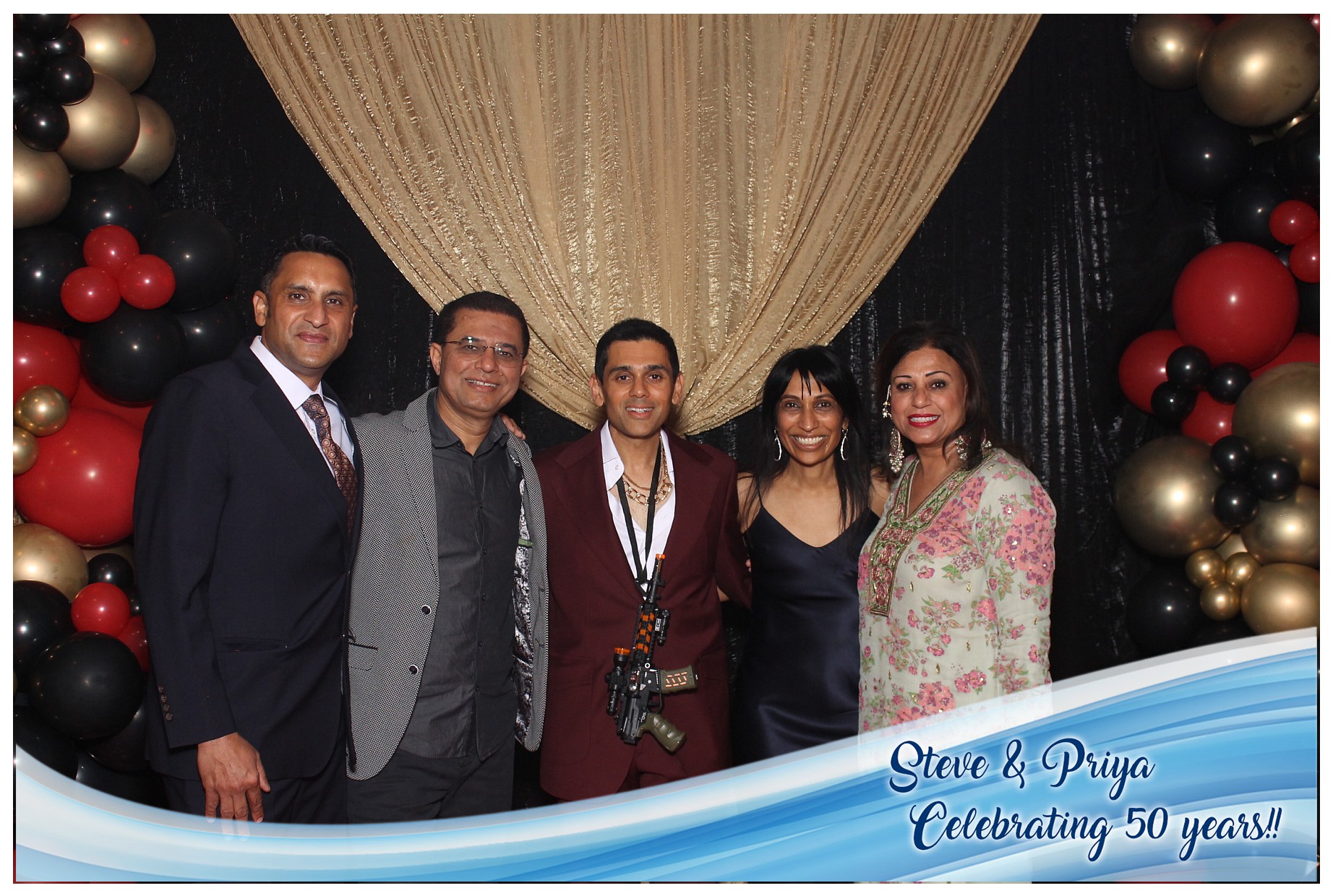 Steve & Priya Celebrating 50 Years | View more photos from the event at gallery.photoboothcincy.com/u/PhotoBoothCincy/Steve-Priya-Celebrating-50-Years