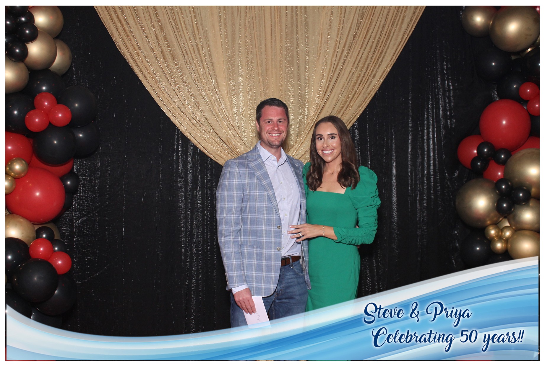 Steve & Priya Celebrating 50 Years | View more photos from the event at gallery.photoboothcincy.com/u/PhotoBoothCincy/Steve-Priya-Celebrating-50-Years