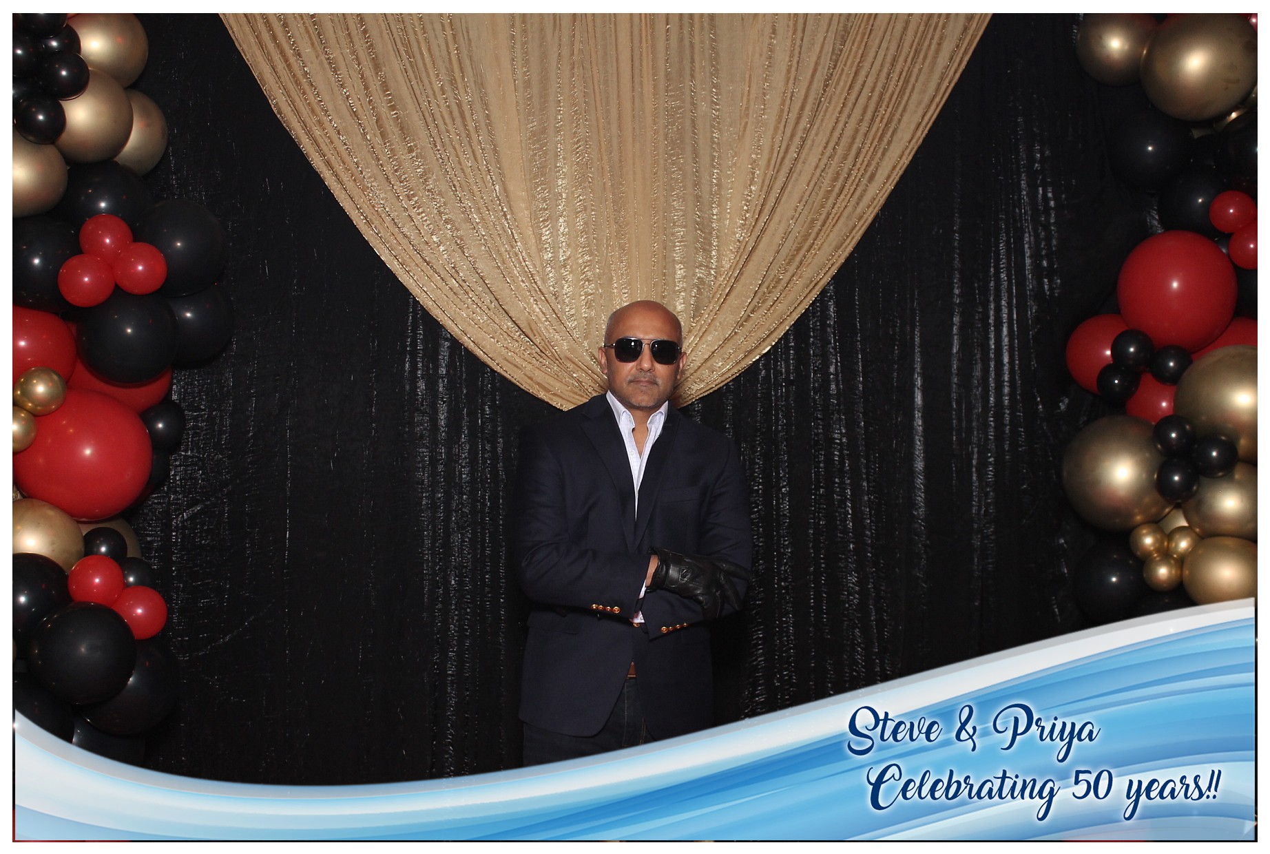 Steve & Priya Celebrating 50 Years | View more photos from the event at gallery.photoboothcincy.com/u/PhotoBoothCincy/Steve-Priya-Celebrating-50-Years