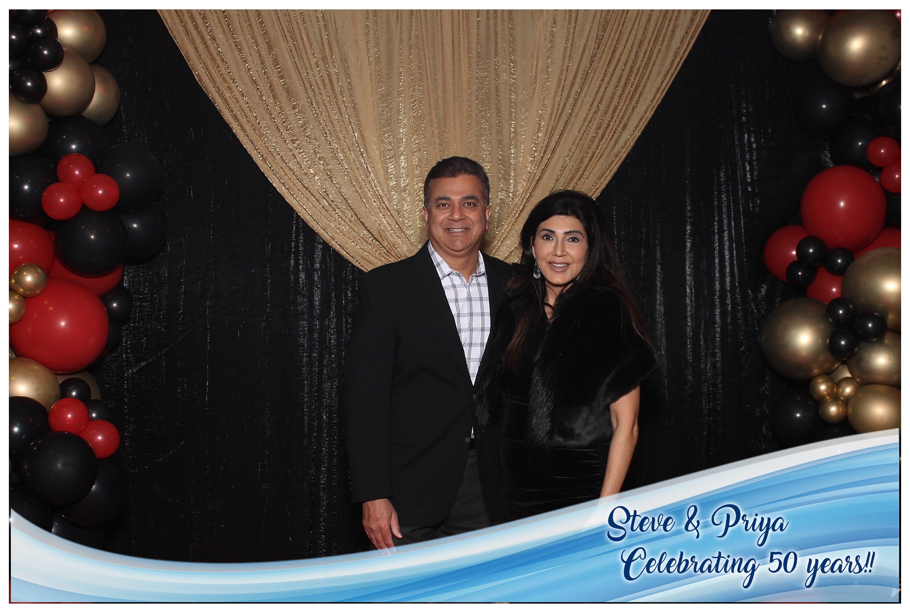 Steve & Priya Celebrating 50 Years | View more photos from the event at gallery.photoboothcincy.com/u/PhotoBoothCincy/Steve-Priya-Celebrating-50-Years