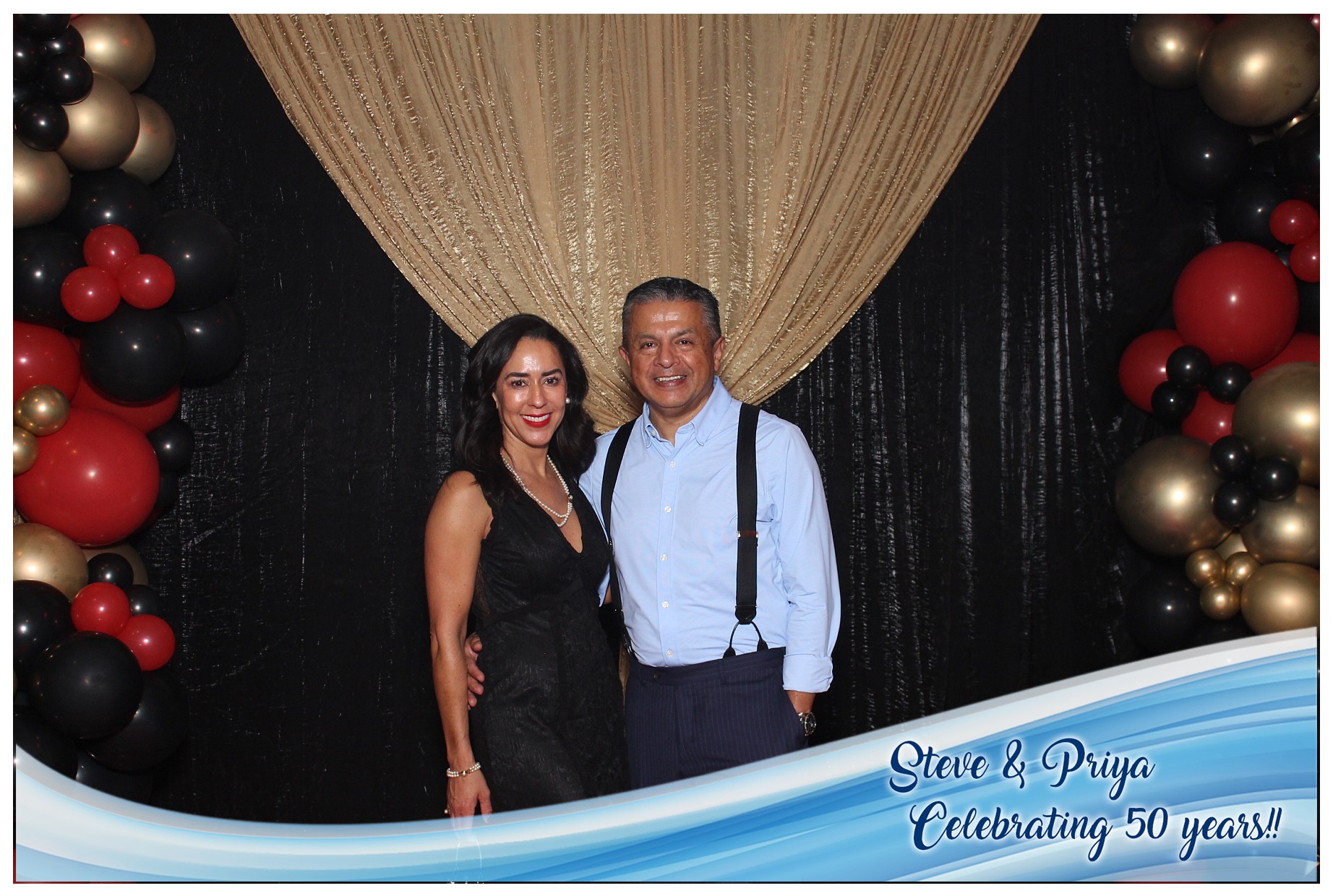 Steve & Priya Celebrating 50 Years | View more photos from the event at gallery.photoboothcincy.com/u/PhotoBoothCincy/Steve-Priya-Celebrating-50-Years