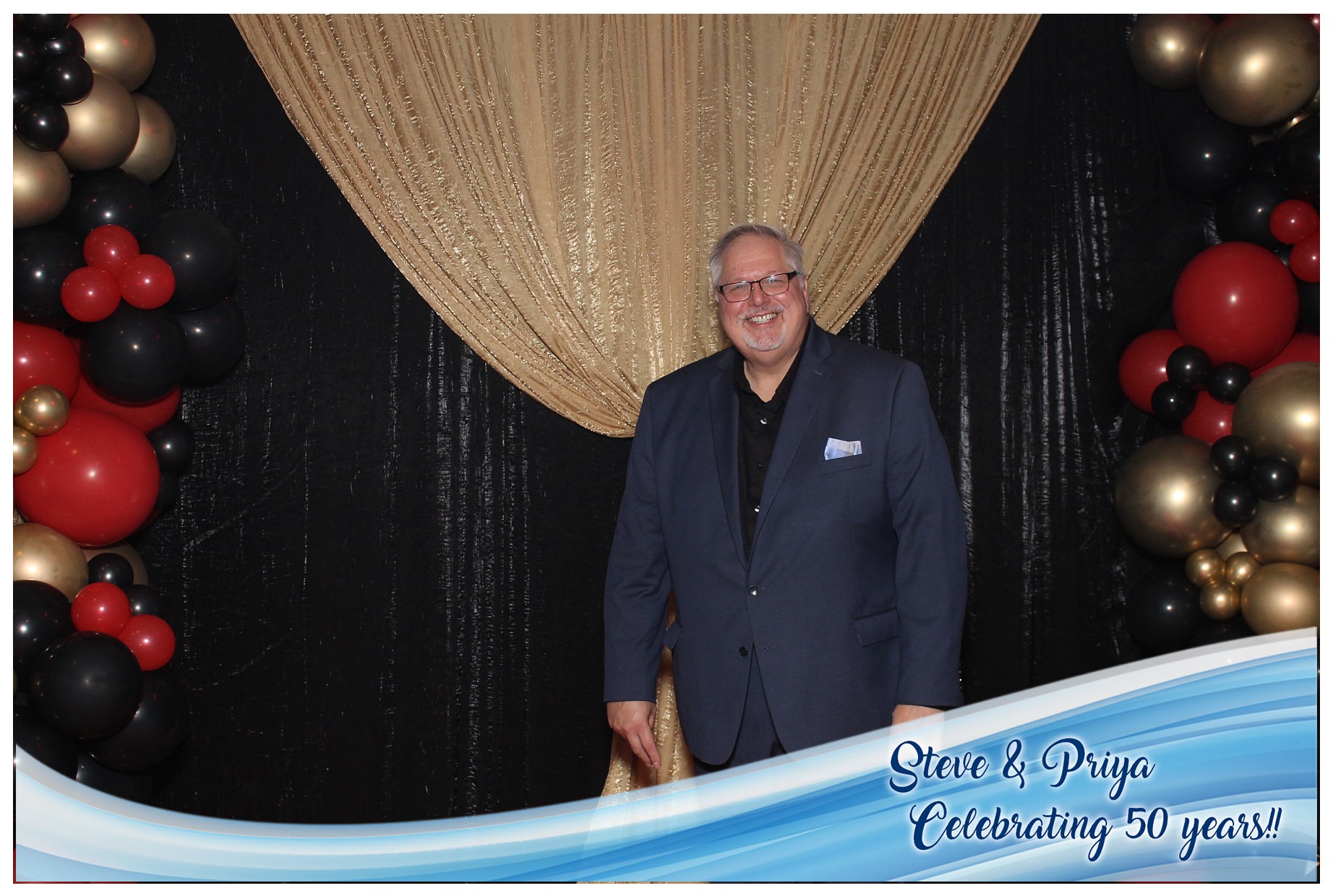 Steve & Priya Celebrating 50 Years | View more photos from the event at gallery.photoboothcincy.com/u/PhotoBoothCincy/Steve-Priya-Celebrating-50-Years
