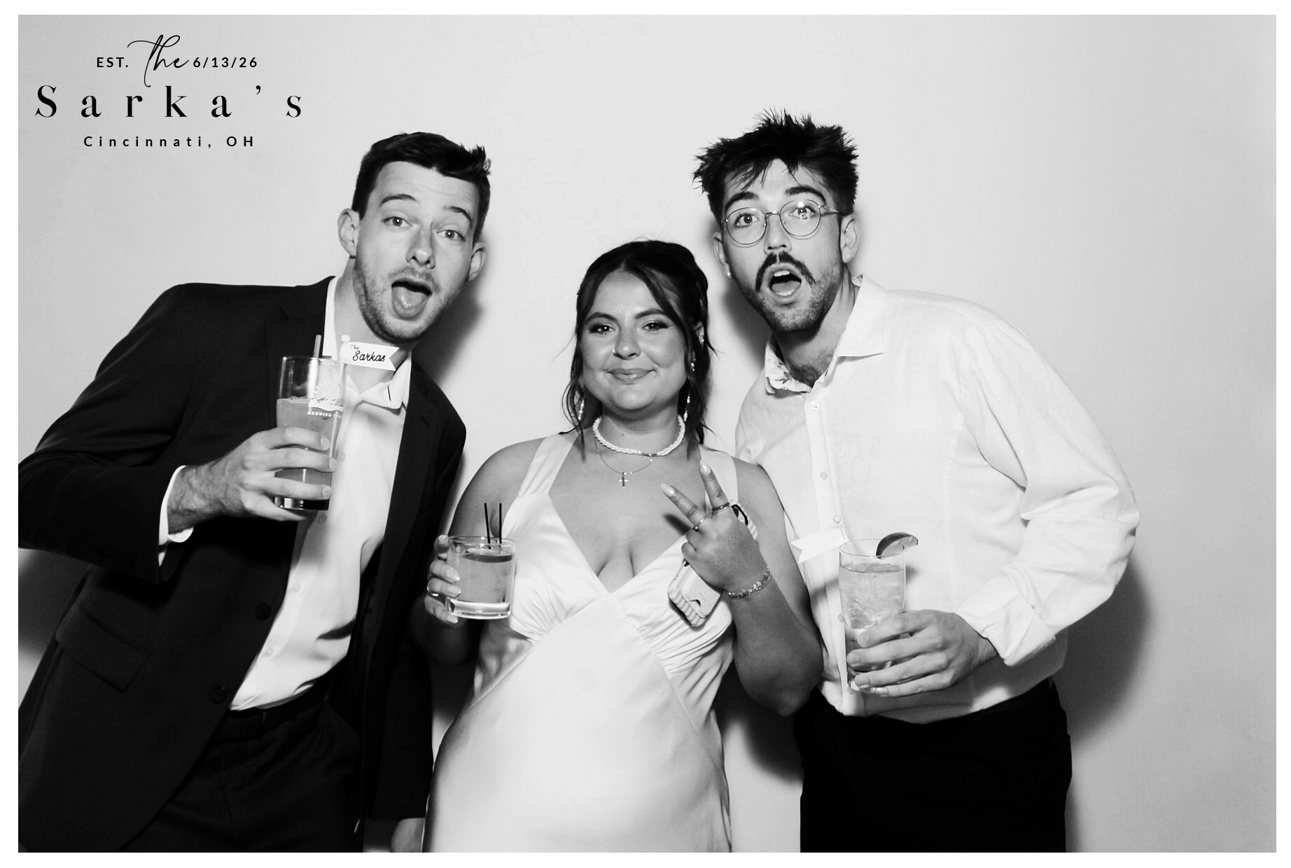 The Sarka's | View more photos from the event at gallery.photoboothcincy.com/u/PhotoBoothCincy/The-Sarkas