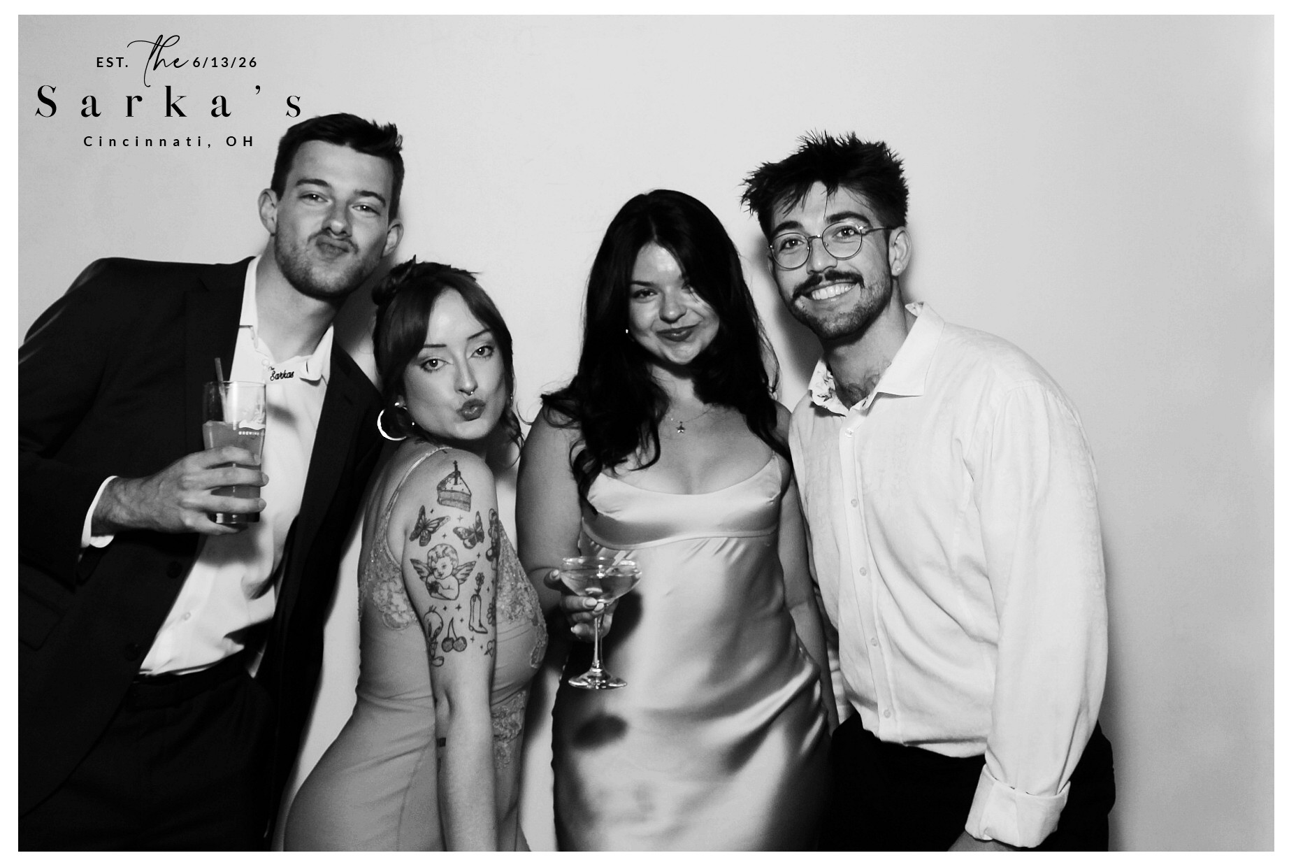 The Sarka's | View more photos from the event at gallery.photoboothcincy.com/u/PhotoBoothCincy/The-Sarkas