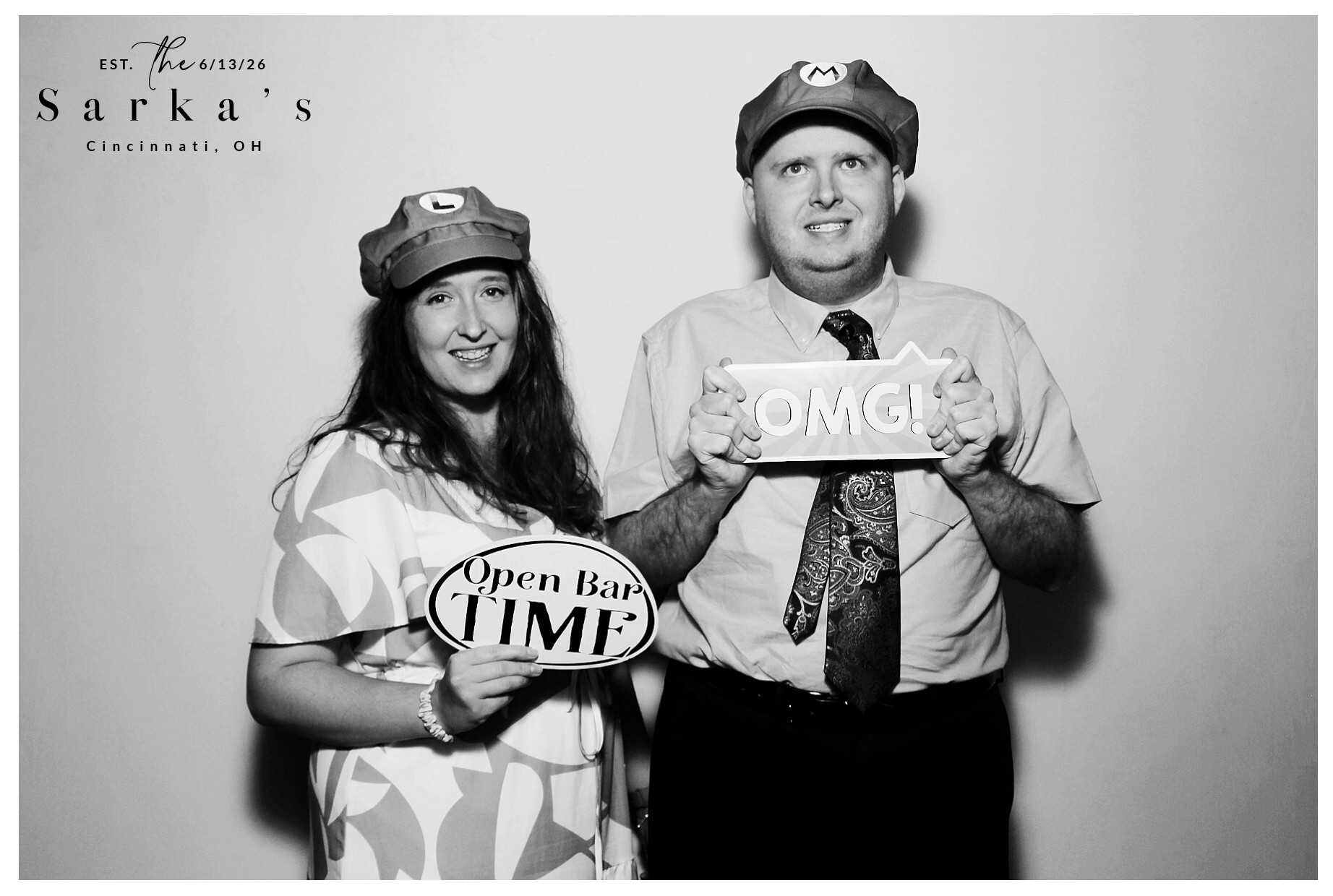 The Sarka's | View more photos from the event at gallery.photoboothcincy.com/u/PhotoBoothCincy/The-Sarkas