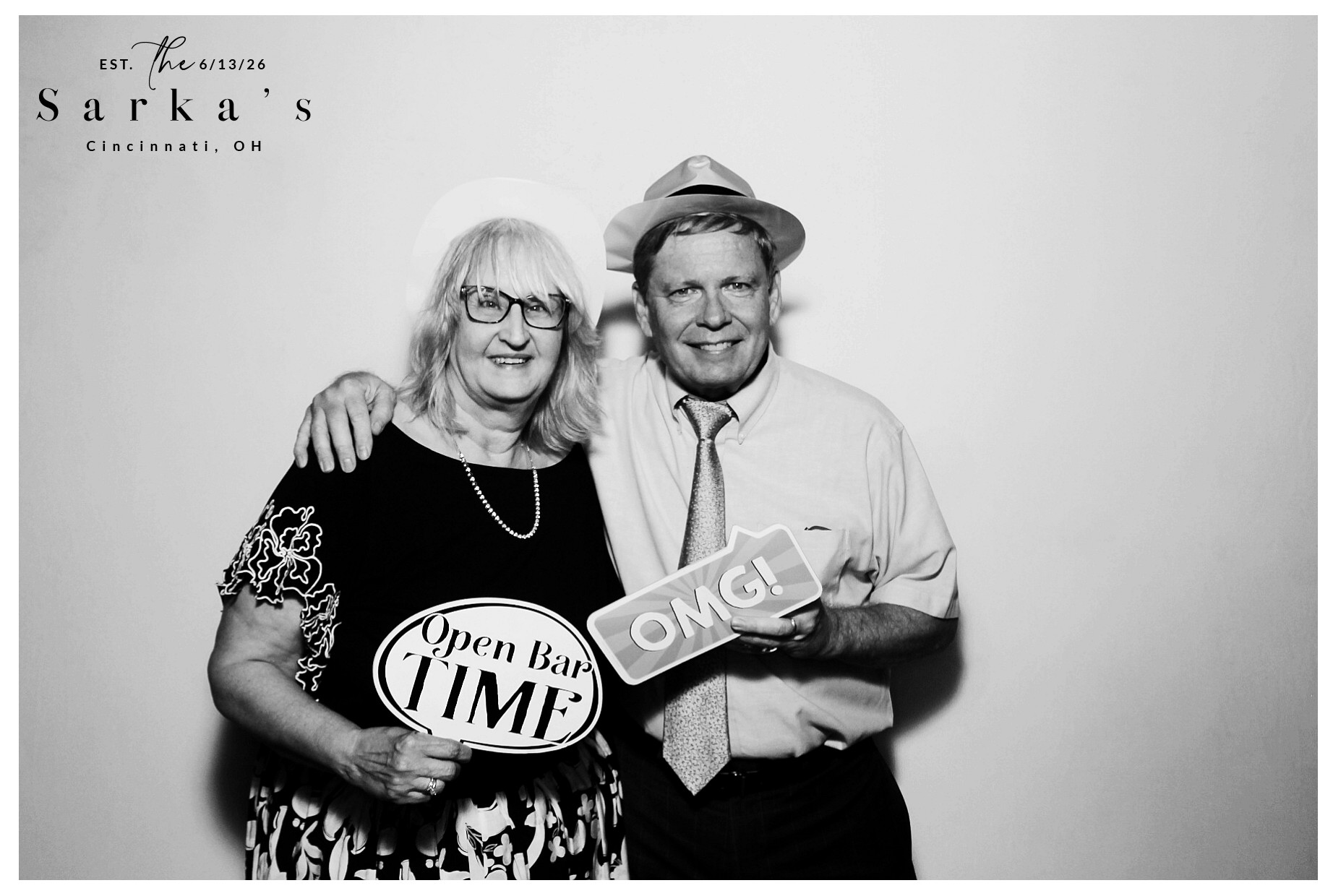 The Sarka's | View more photos from the event at gallery.photoboothcincy.com/u/PhotoBoothCincy/The-Sarkas