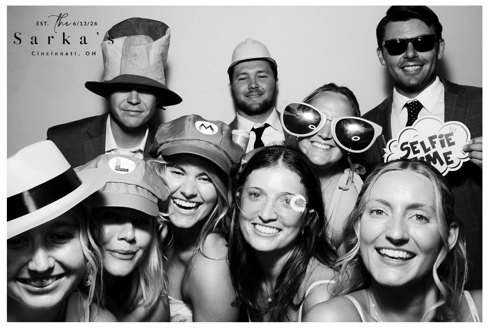 The Sarka's | View more photos from the event at gallery.photoboothcincy.com/u/PhotoBoothCincy/The-Sarkas