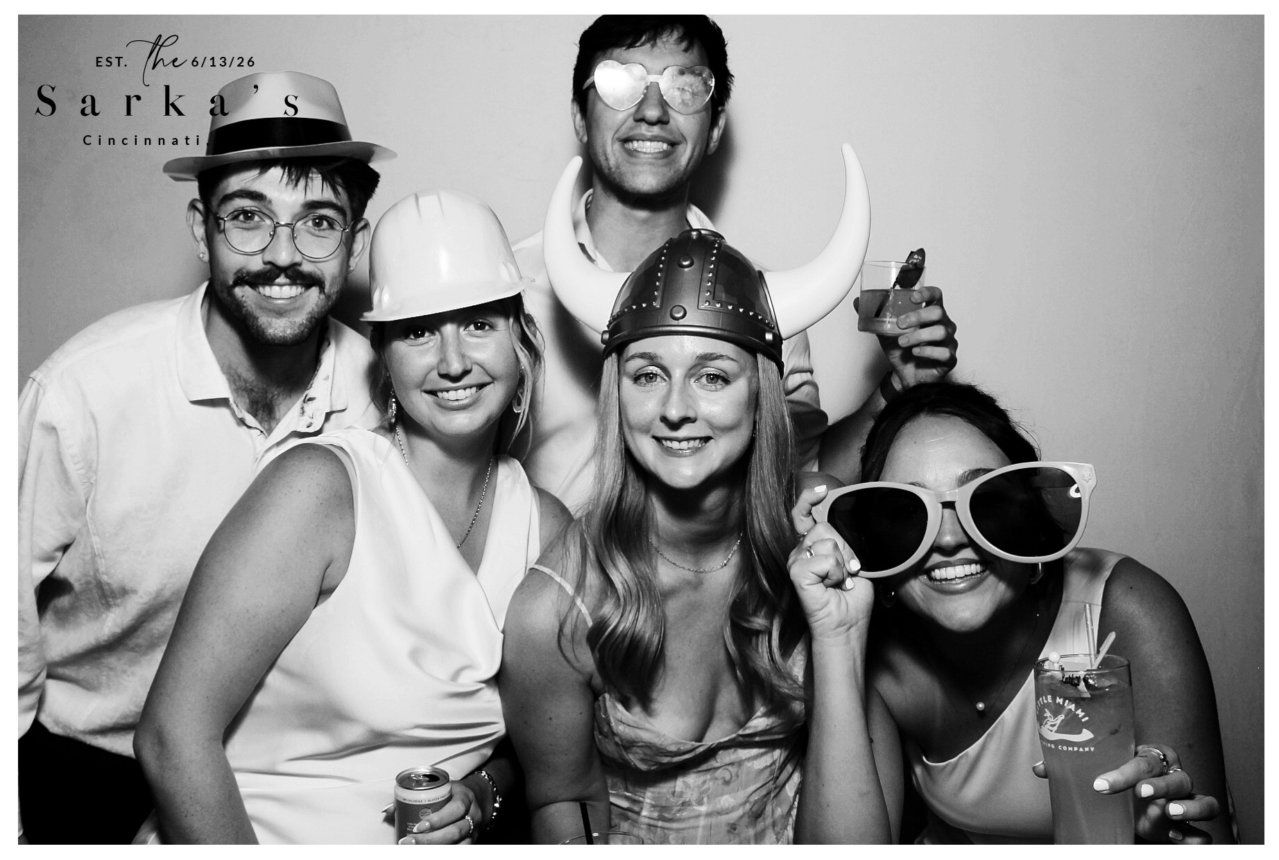 The Sarka's | View more photos from the event at gallery.photoboothcincy.com/u/PhotoBoothCincy/The-Sarkas