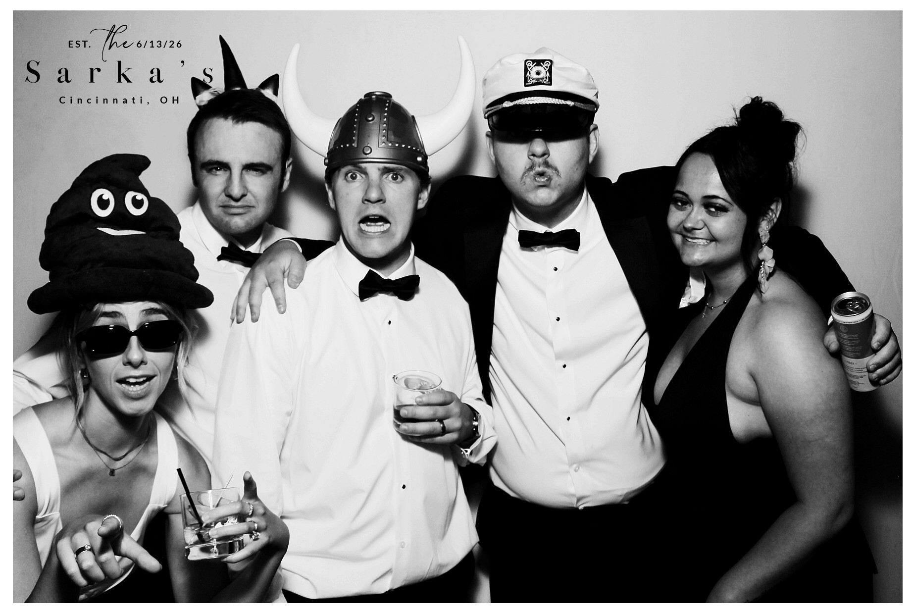 The Sarka's | View more photos from the event at gallery.photoboothcincy.com/u/PhotoBoothCincy/The-Sarkas