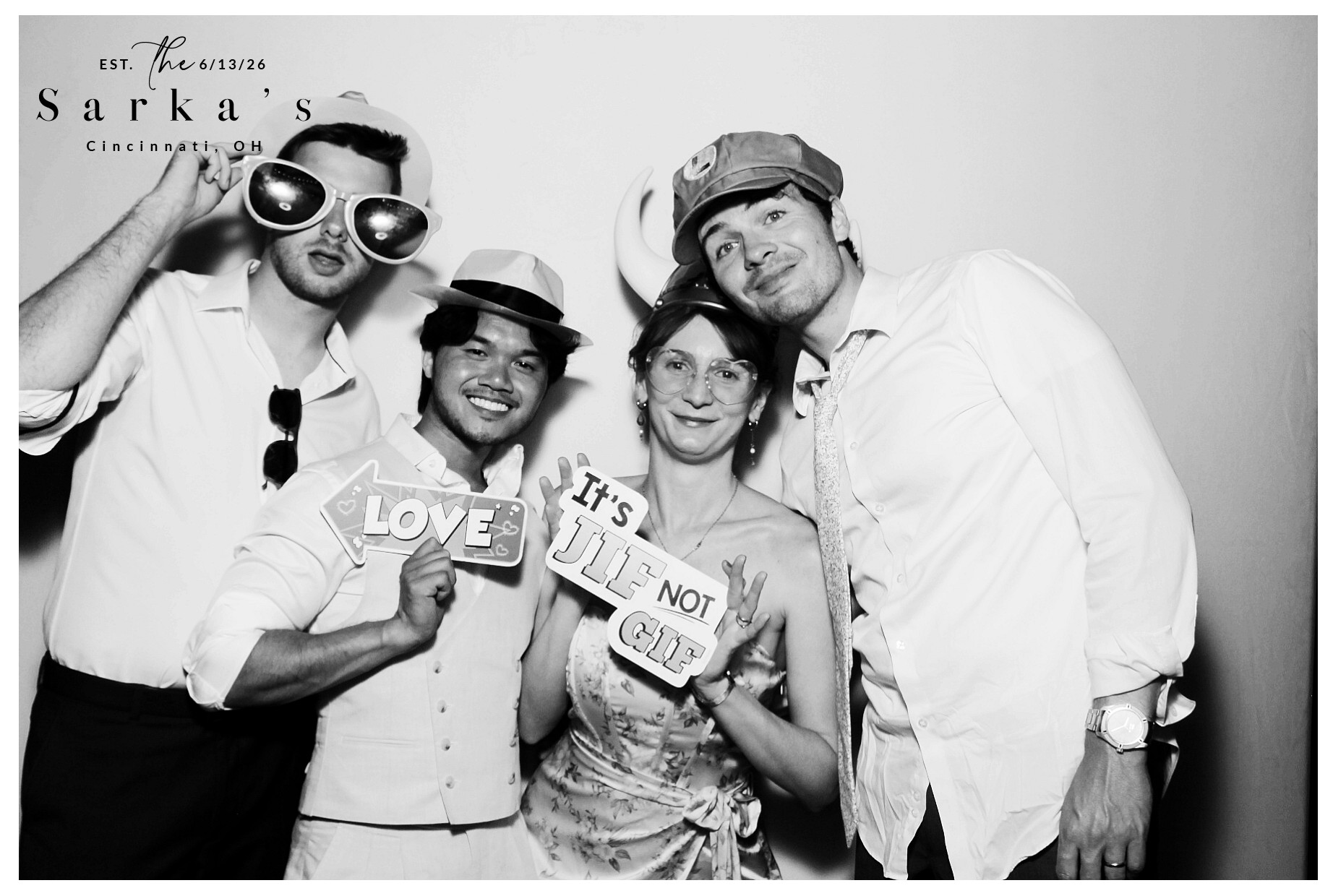 The Sarka's | View more photos from the event at gallery.photoboothcincy.com/u/PhotoBoothCincy/The-Sarkas