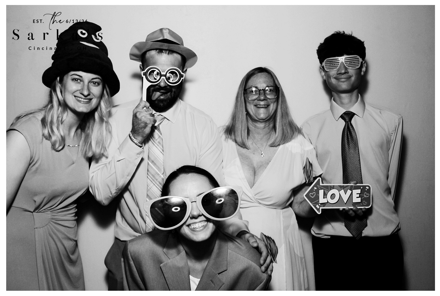 The Sarka's | View more photos from the event at gallery.photoboothcincy.com/u/PhotoBoothCincy/The-Sarkas