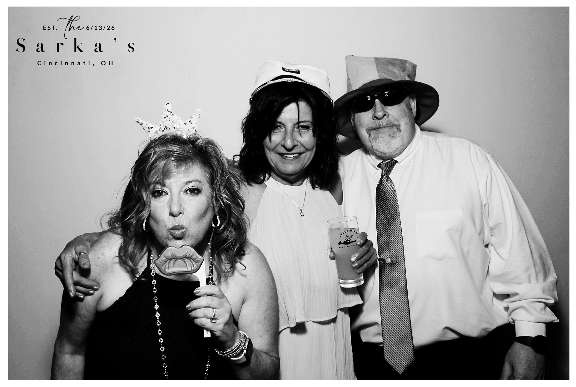 The Sarka's | View more photos from the event at gallery.photoboothcincy.com/u/PhotoBoothCincy/The-Sarkas