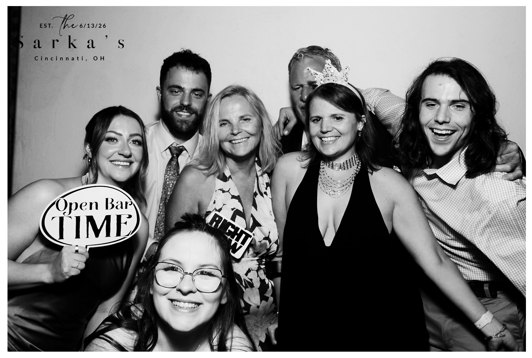 The Sarka's | View more photos from the event at gallery.photoboothcincy.com/u/PhotoBoothCincy/The-Sarkas