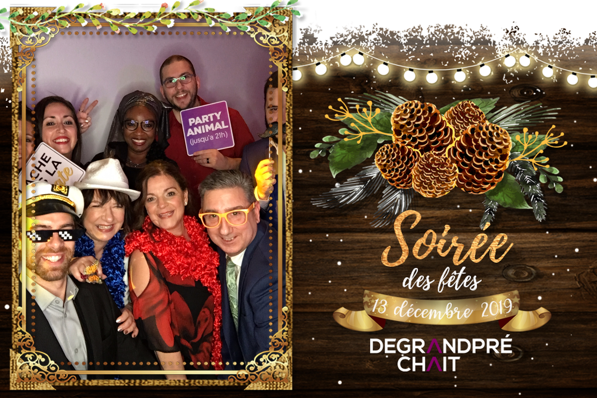 Party de Noel - De Grandpré Chait | View more photos from the event at album.pbooth.red/u/Photobooth-RED/Party-de-Noel-De-Grandpré-Chait