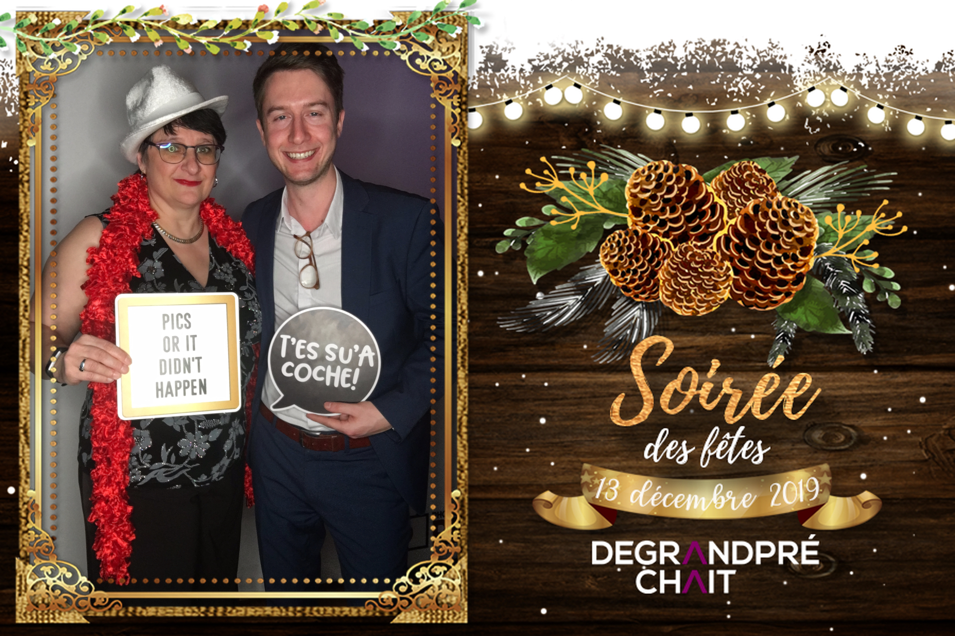 Party de Noel - De Grandpré Chait | View more photos from the event at album.pbooth.red/u/Photobooth-RED/Party-de-Noel-De-Grandpré-Chait