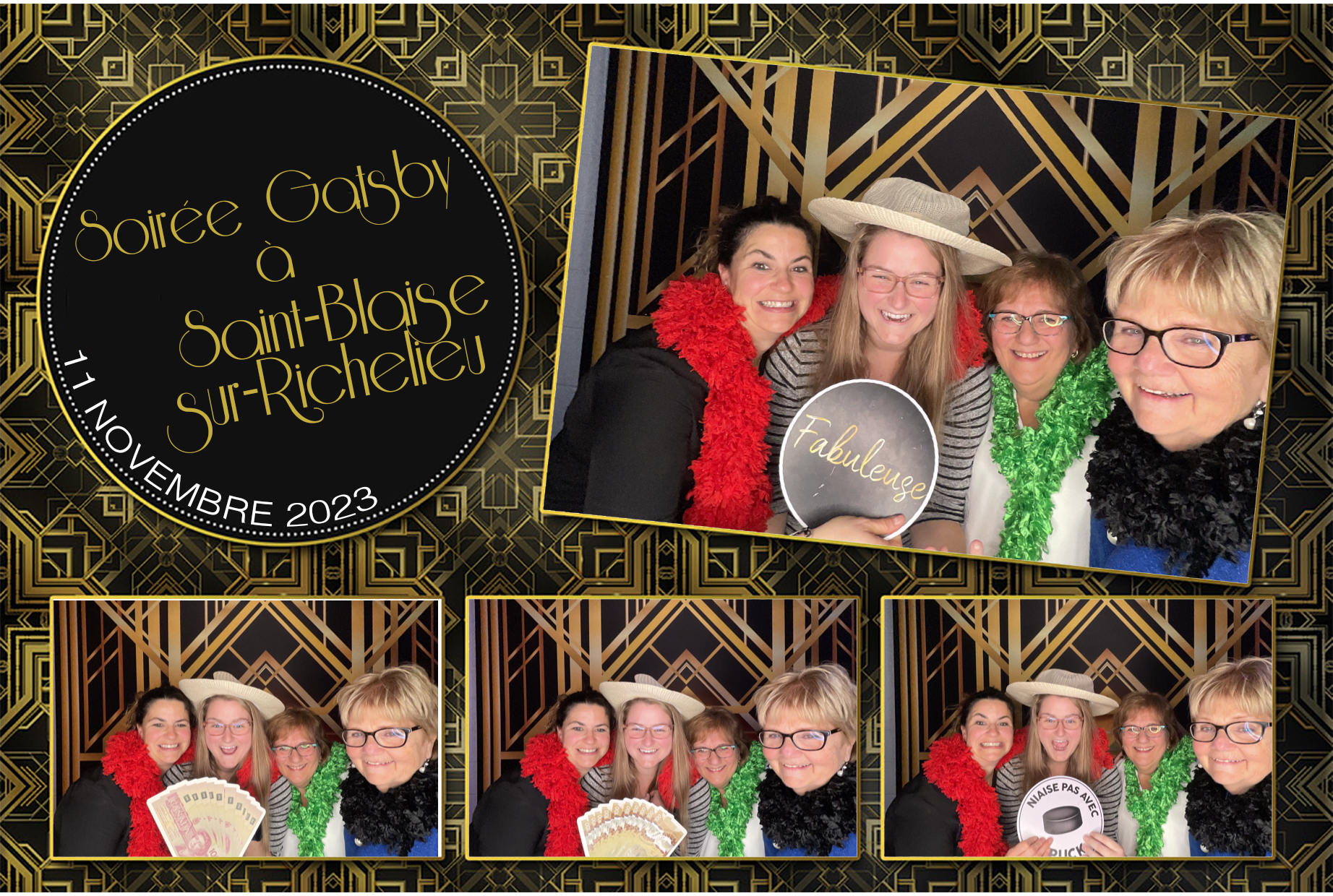 Soirée Gatsby à Saint-Blaise-sur-Richelieu | View more photos from the event at album.pbooth.red/u/Photobooth-RED/Soirée-Gatsby-à-Saint-Blaise-sur-Richelieu