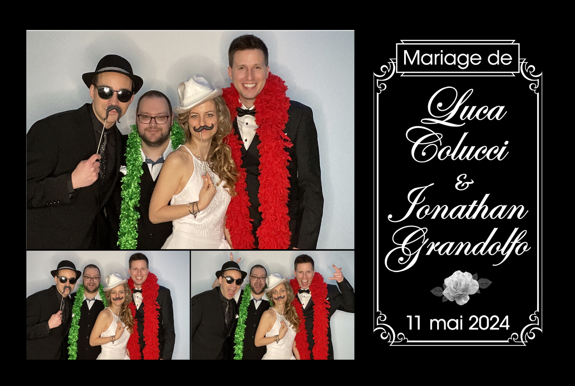 Mariage de Jonathan Grandolfo et Luca Colucci | View more photos from the event at album.pbooth.red/u/Photobooth-RED/Mariage-de-Jonathan-Grandolfo-et-Luca-Colucci