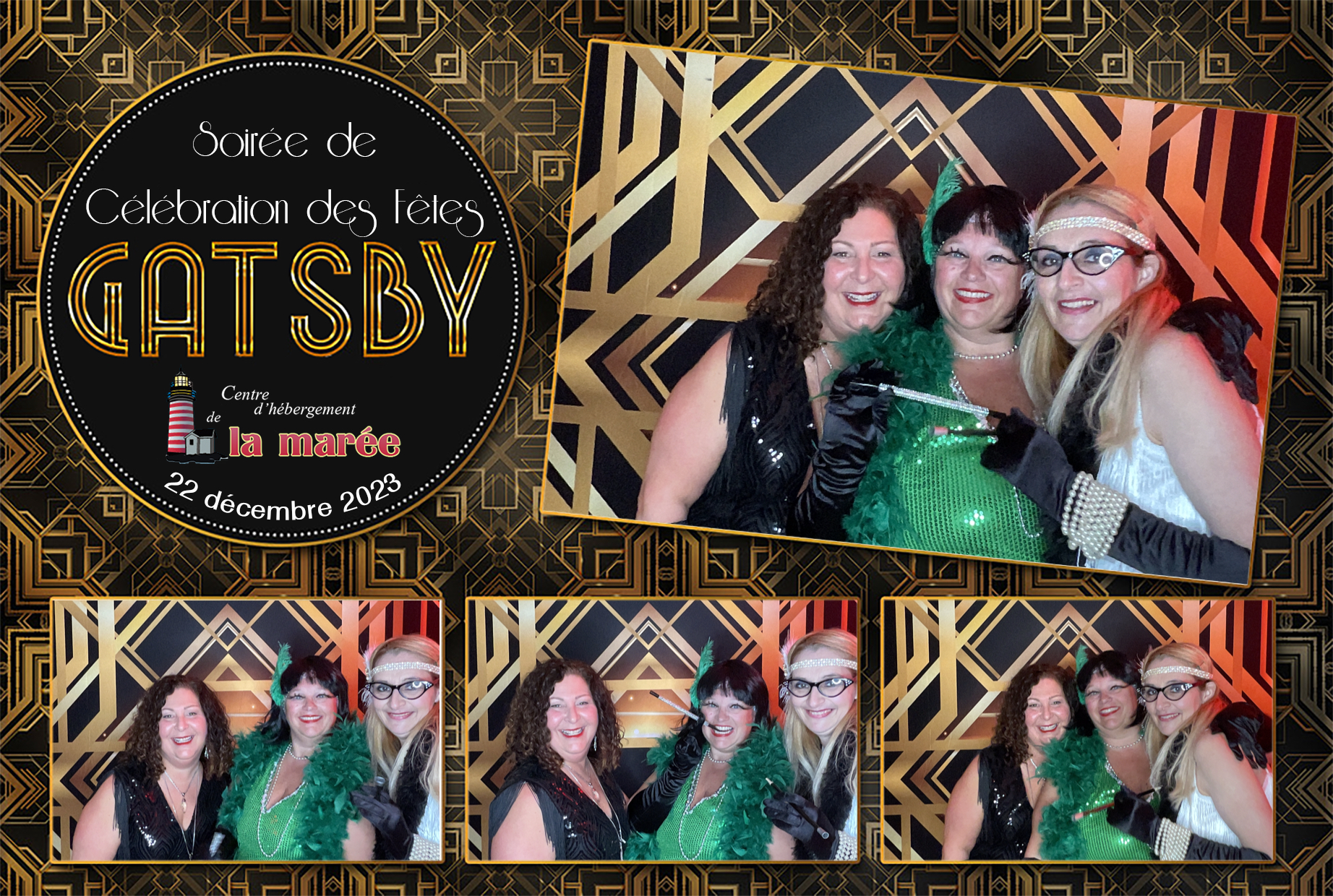 Soirée Gatsby au centre d'hébergement La Marée | View more photos from the event at album.pbooth.red/u/Photobooth-RED/Soirée-Gatsby-au-centre-dhébergement-La-Marée