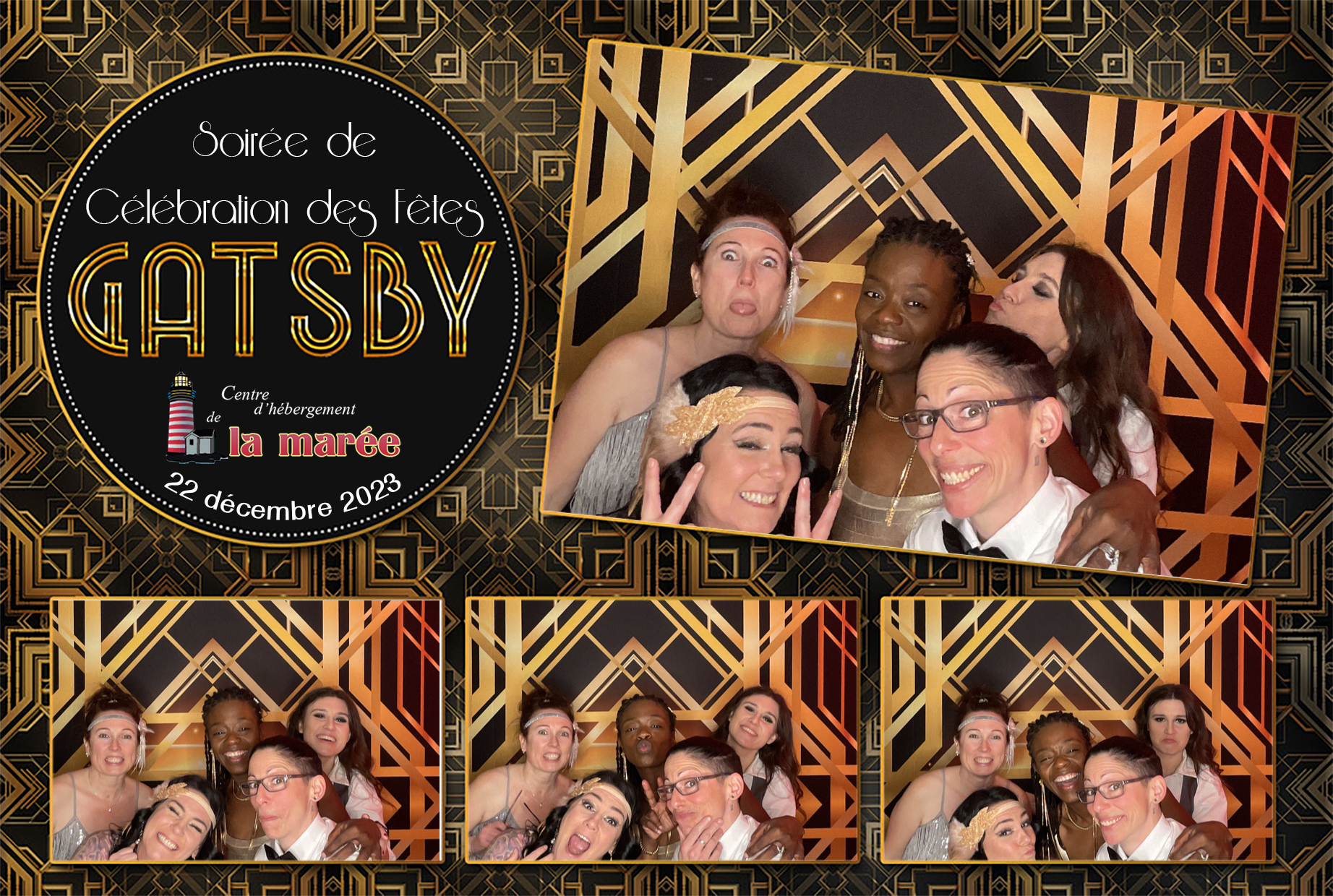 Soirée Gatsby au centre d'hébergement La Marée | View more photos from the event at album.pbooth.red/u/Photobooth-RED/Soirée-Gatsby-au-centre-dhébergement-La-Marée