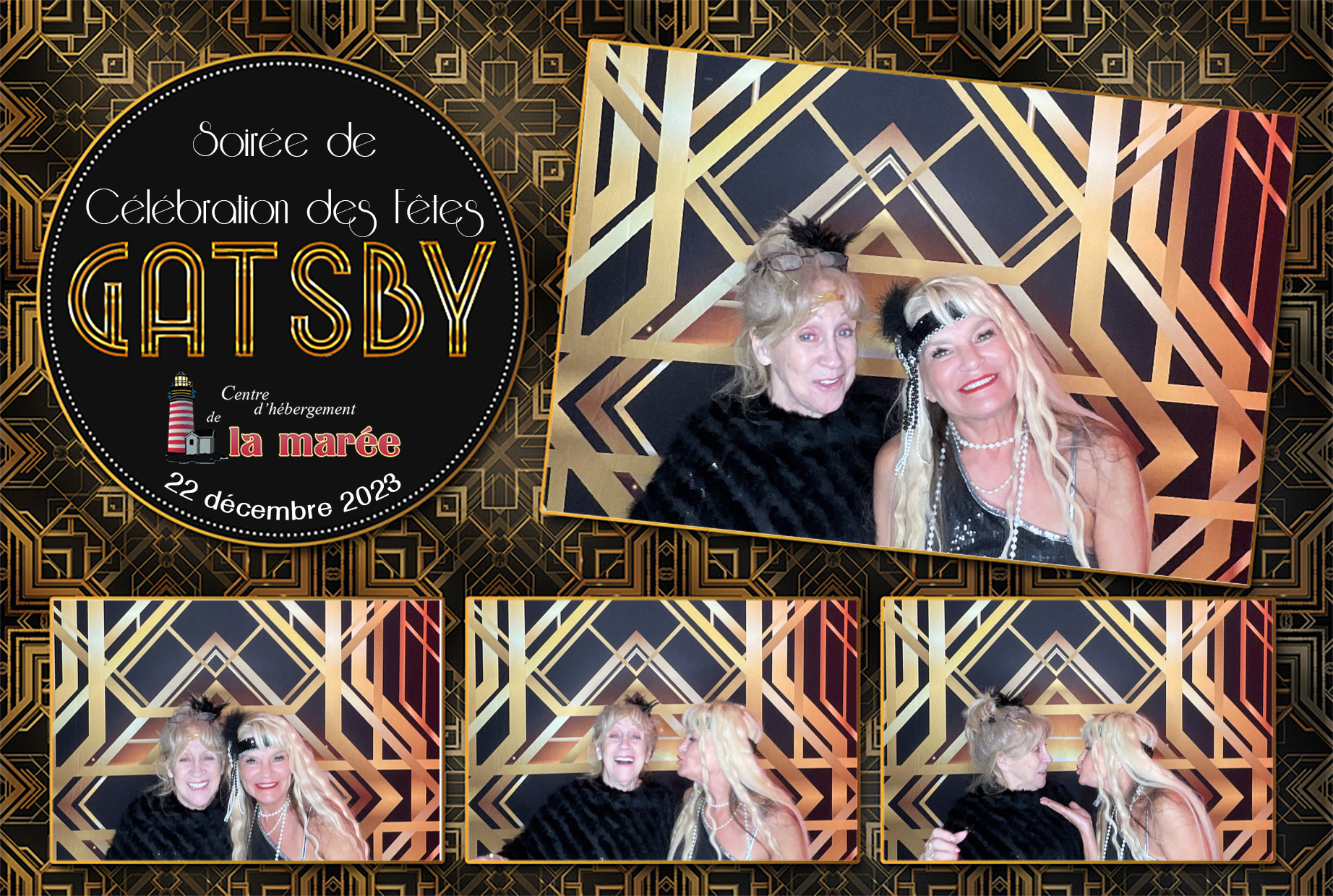 Soirée Gatsby au centre d'hébergement La Marée | View more photos from the event at album.pbooth.red/u/Photobooth-RED/Soirée-Gatsby-au-centre-dhébergement-La-Marée
