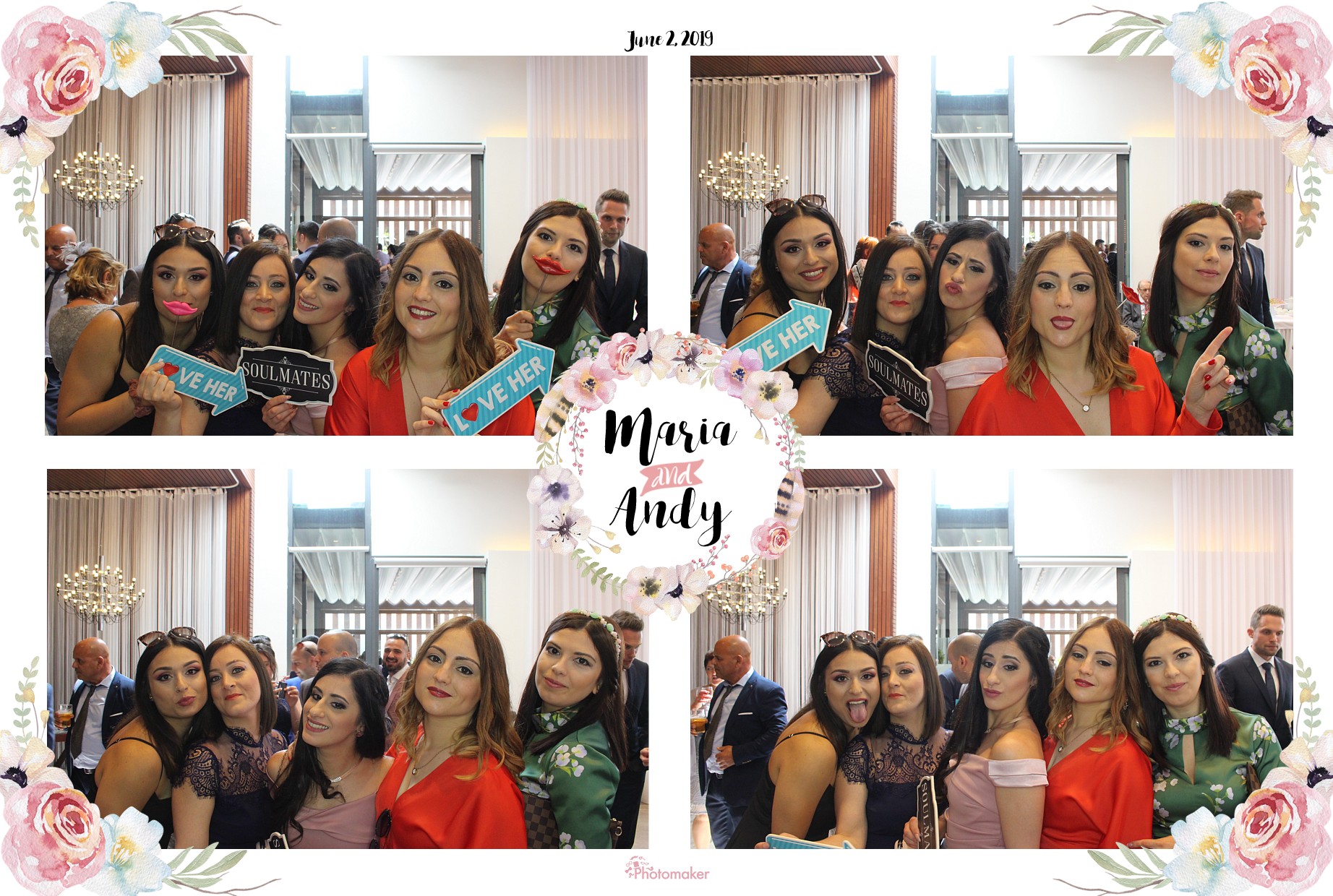 Maria and Andy's Wedding | View more photos from the event at gallery.photomakerphotobooth.com.mt/u/PhotomakerMalta/Maria-and-Andys-Wedding
