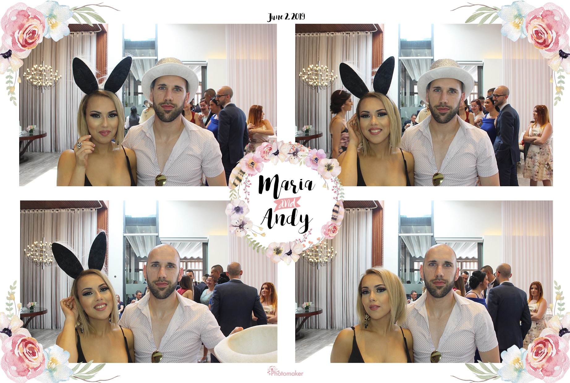 Maria and Andy's Wedding | View more photos from the event at gallery.photomakerphotobooth.com.mt/u/PhotomakerMalta/Maria-and-Andys-Wedding