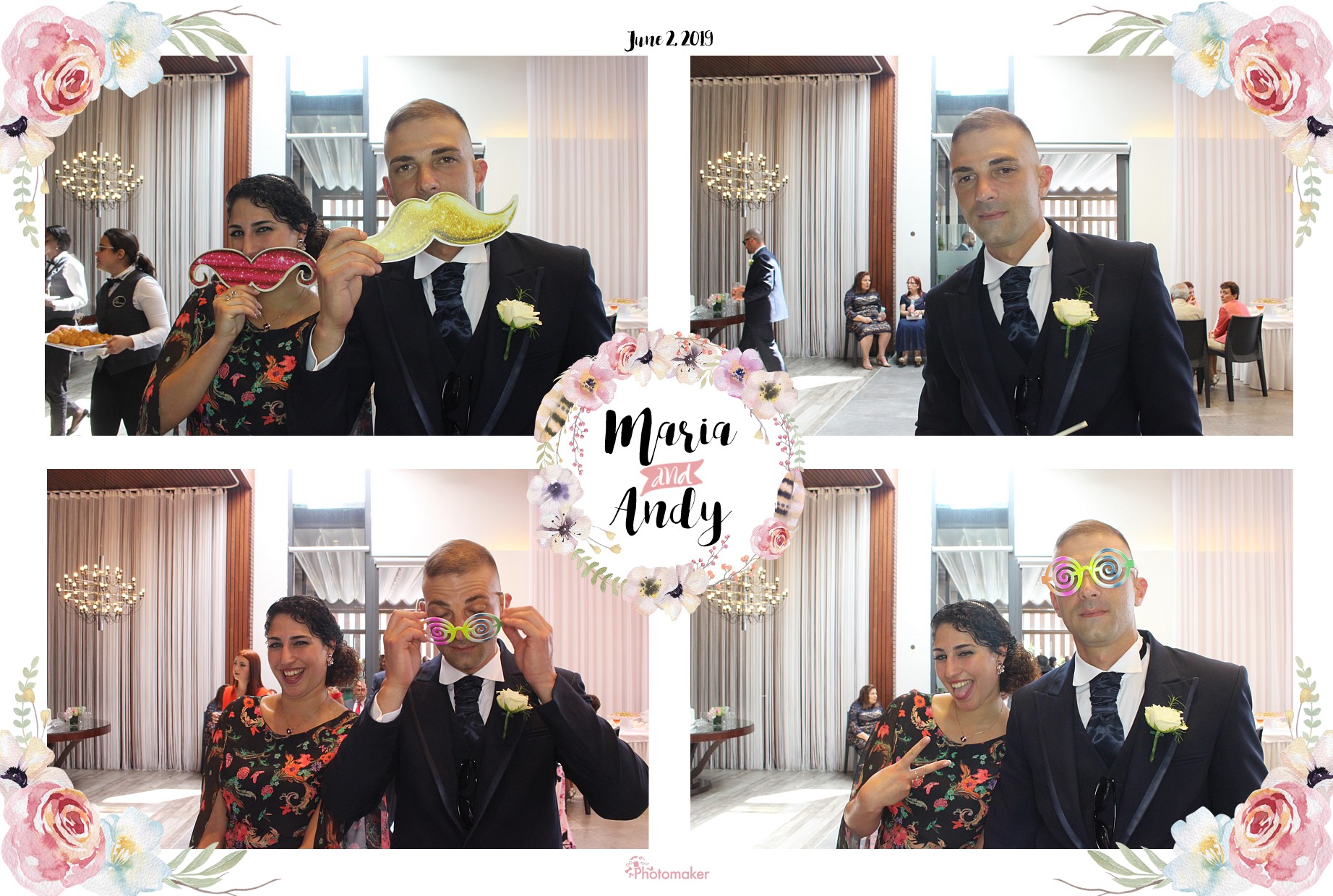 Maria and Andy's Wedding | View more photos from the event at gallery.photomakerphotobooth.com.mt/u/PhotomakerMalta/Maria-and-Andys-Wedding