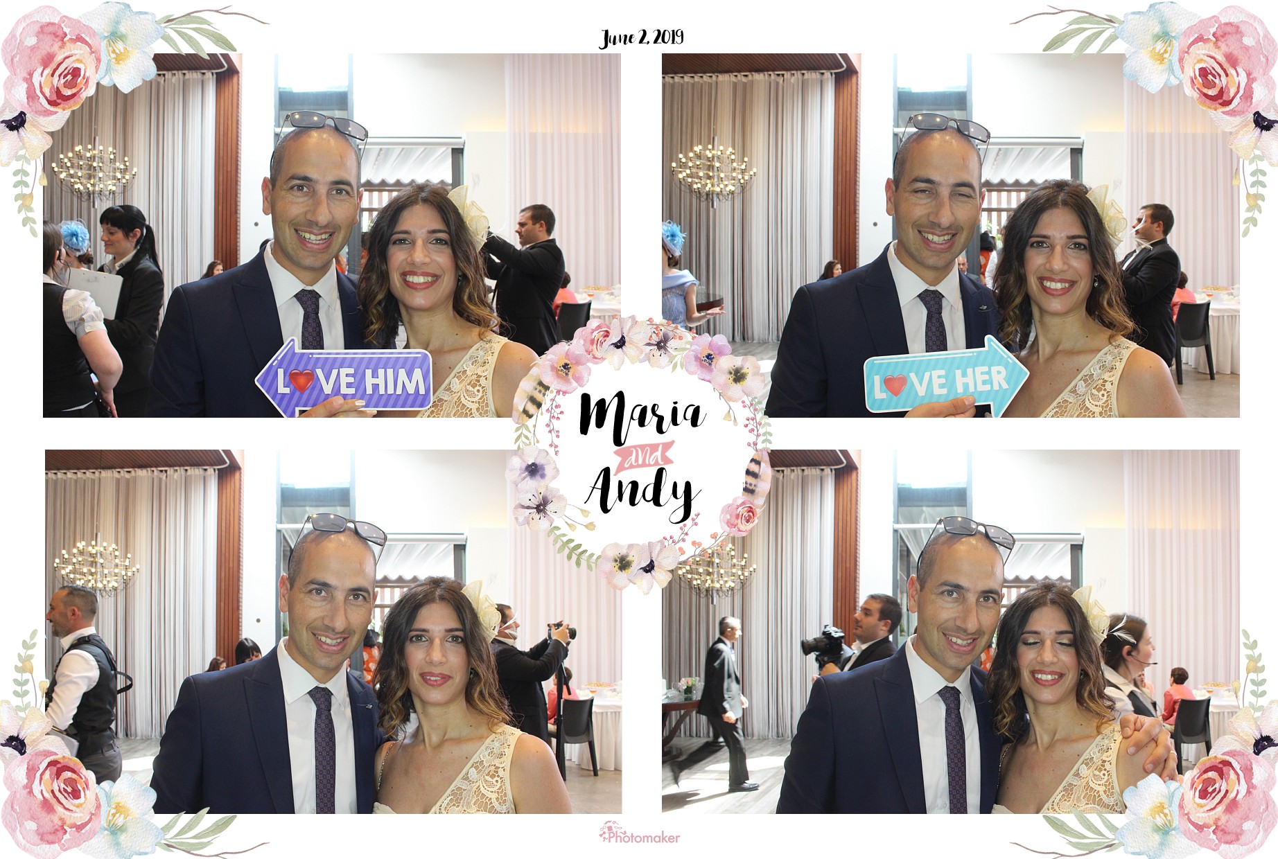 Maria and Andy's Wedding | View more photos from the event at gallery.photomakerphotobooth.com.mt/u/PhotomakerMalta/Maria-and-Andys-Wedding