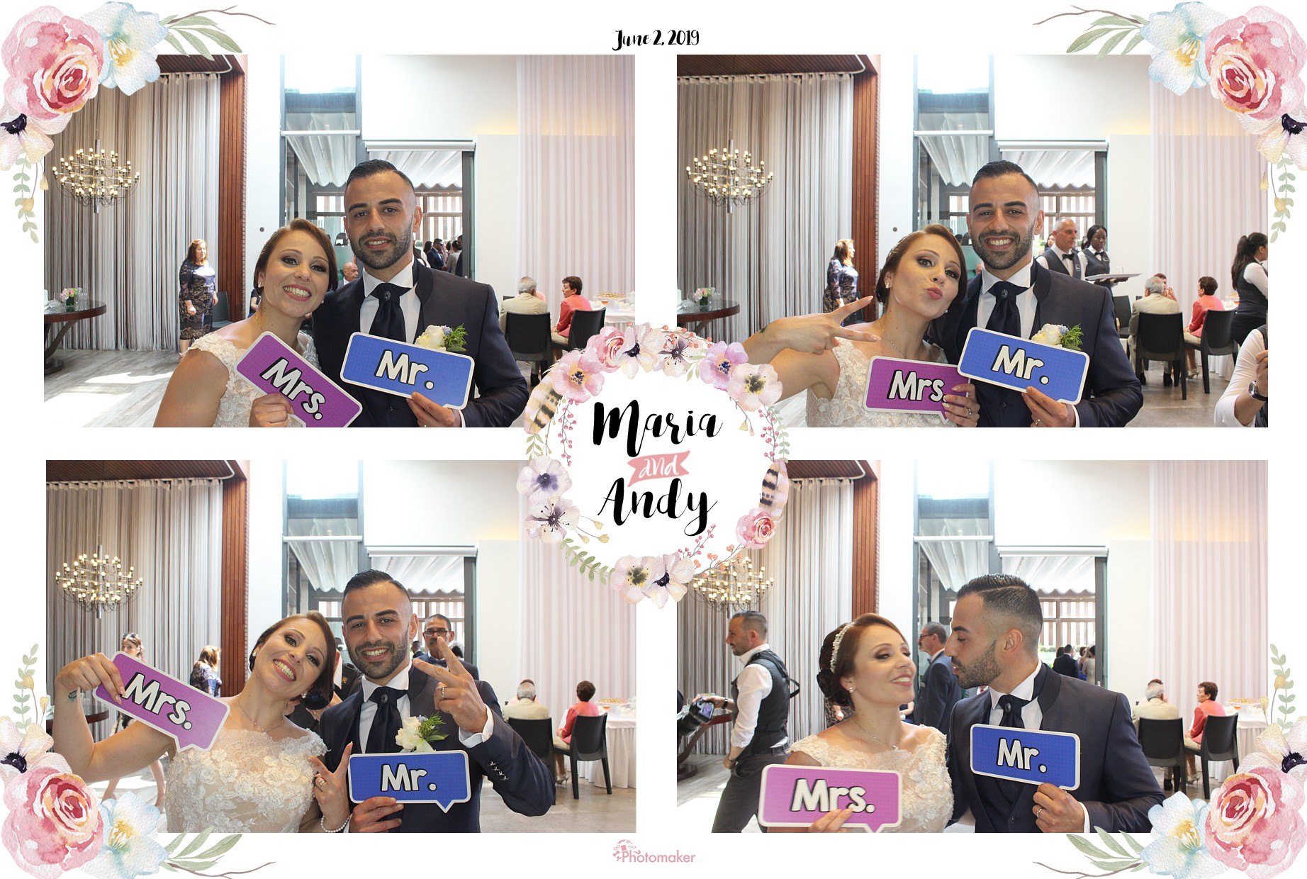 Maria and Andy's Wedding | View more photos from the event at gallery.photomakerphotobooth.com.mt/u/PhotomakerMalta/Maria-and-Andys-Wedding