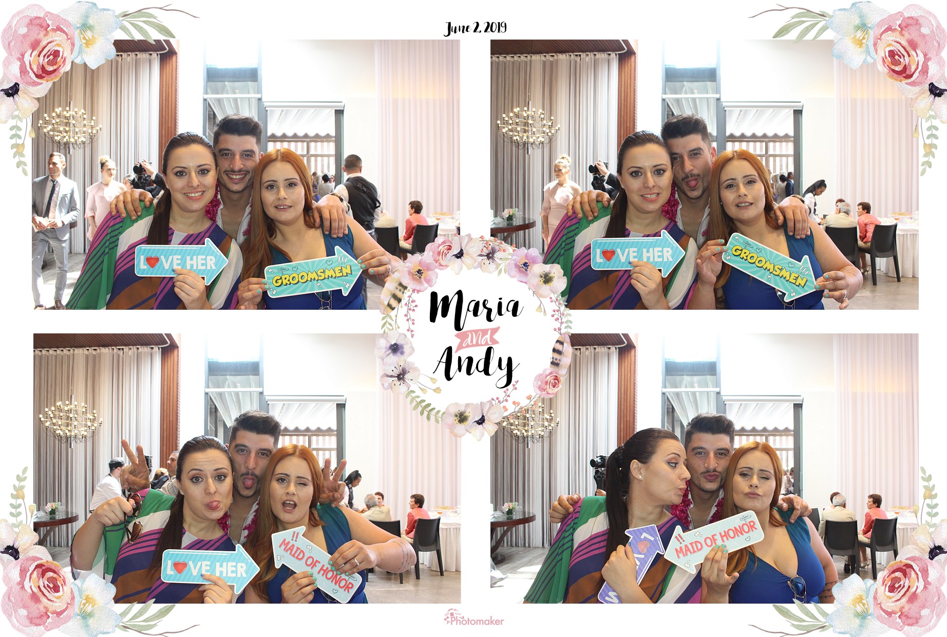Maria and Andy's Wedding | View more photos from the event at gallery.photomakerphotobooth.com.mt/u/PhotomakerMalta/Maria-and-Andys-Wedding