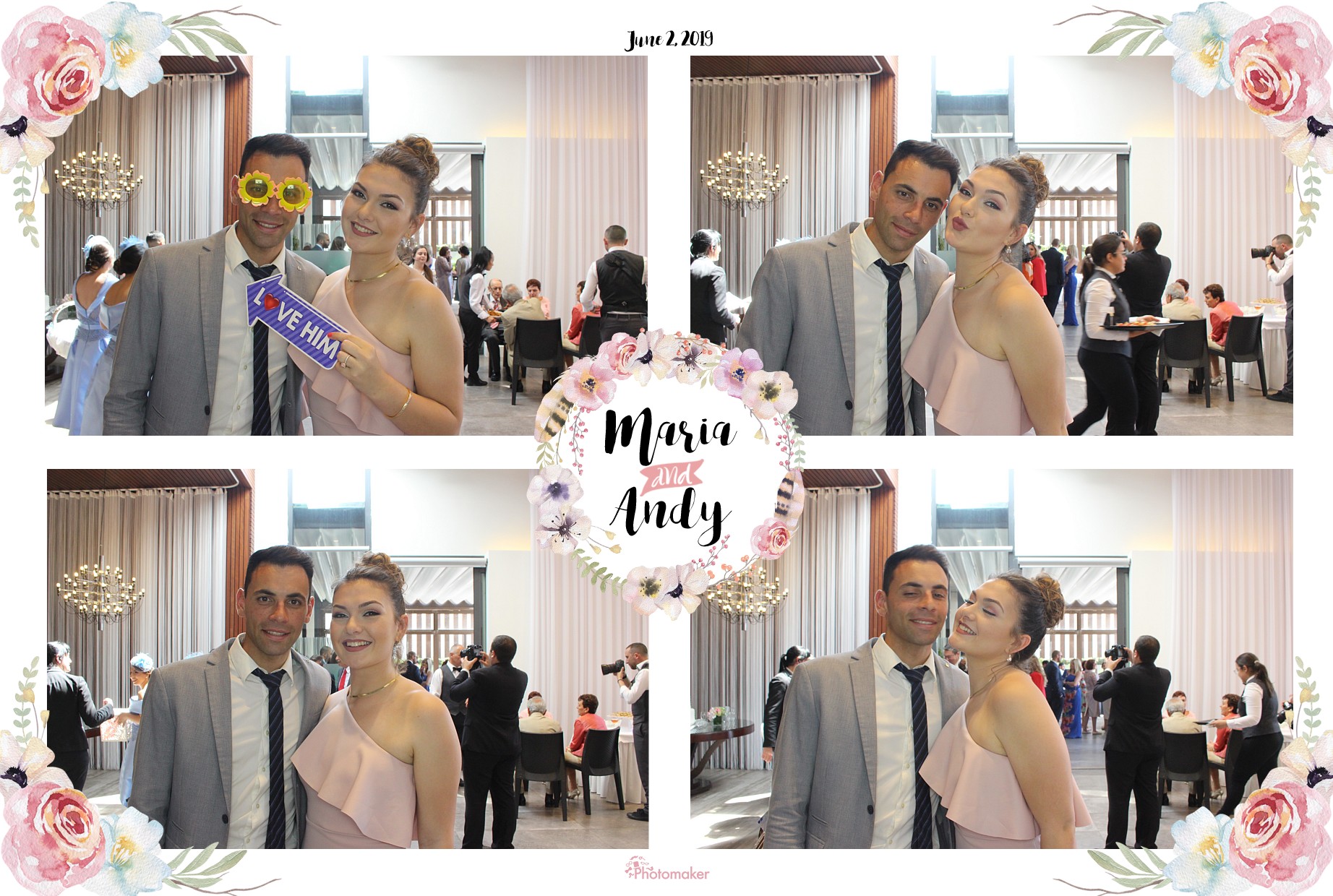 Maria and Andy's Wedding | View more photos from the event at gallery.photomakerphotobooth.com.mt/u/PhotomakerMalta/Maria-and-Andys-Wedding