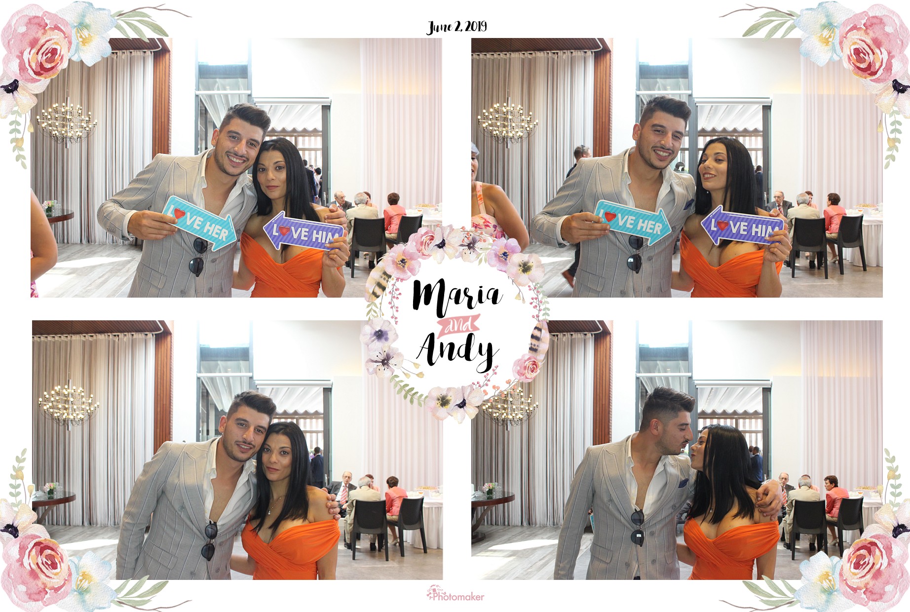 Maria and Andy's Wedding | View more photos from the event at gallery.photomakerphotobooth.com.mt/u/PhotomakerMalta/Maria-and-Andys-Wedding