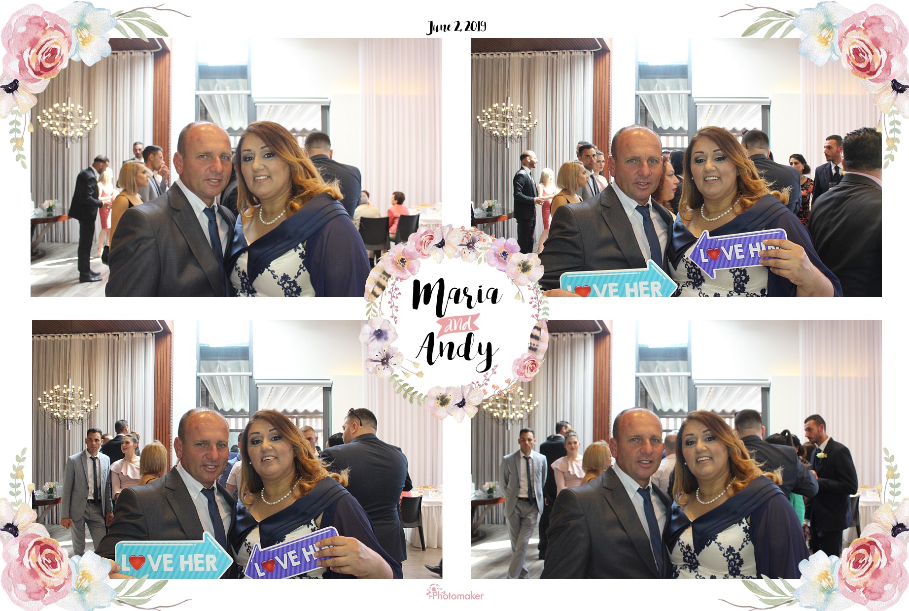 Maria and Andy's Wedding | View more photos from the event at gallery.photomakerphotobooth.com.mt/u/PhotomakerMalta/Maria-and-Andys-Wedding