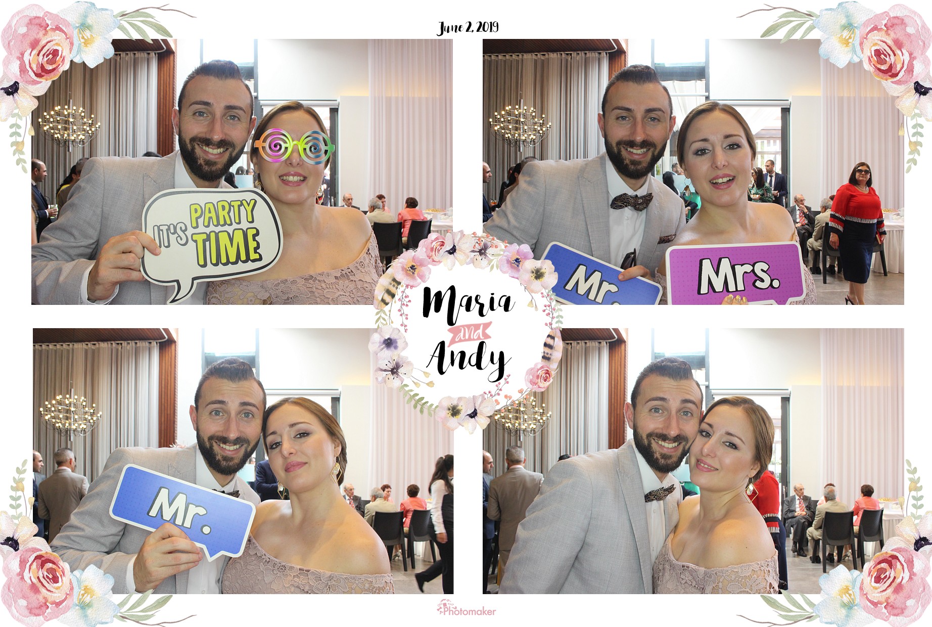 Maria and Andy's Wedding | View more photos from the event at gallery.photomakerphotobooth.com.mt/u/PhotomakerMalta/Maria-and-Andys-Wedding