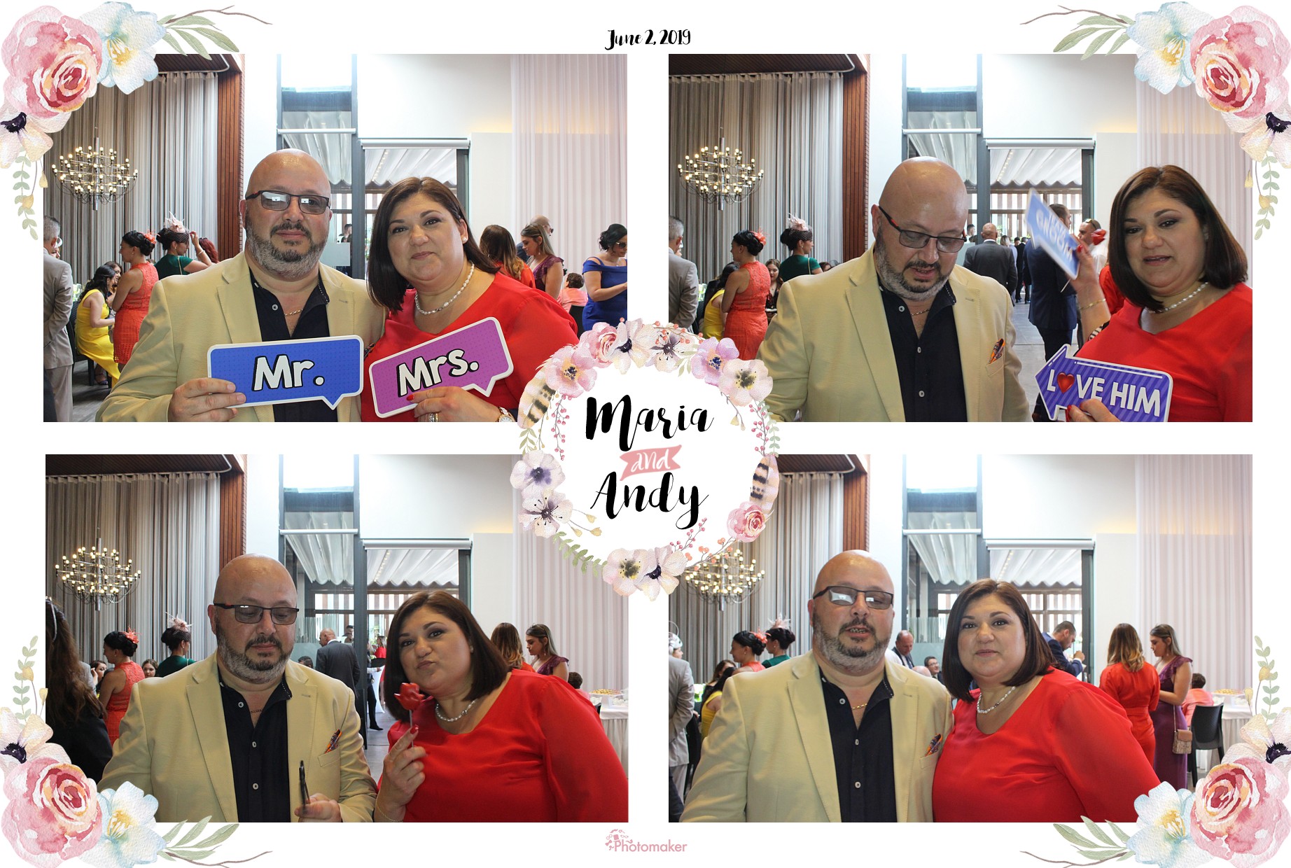Maria and Andy's Wedding | View more photos from the event at gallery.photomakerphotobooth.com.mt/u/PhotomakerMalta/Maria-and-Andys-Wedding