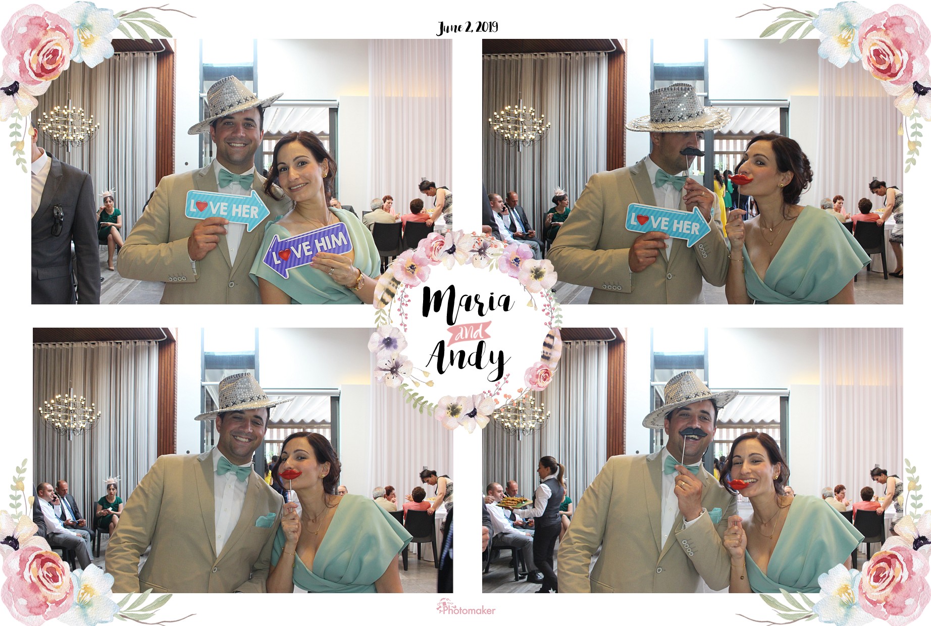 Maria and Andy's Wedding | View more photos from the event at gallery.photomakerphotobooth.com.mt/u/PhotomakerMalta/Maria-and-Andys-Wedding