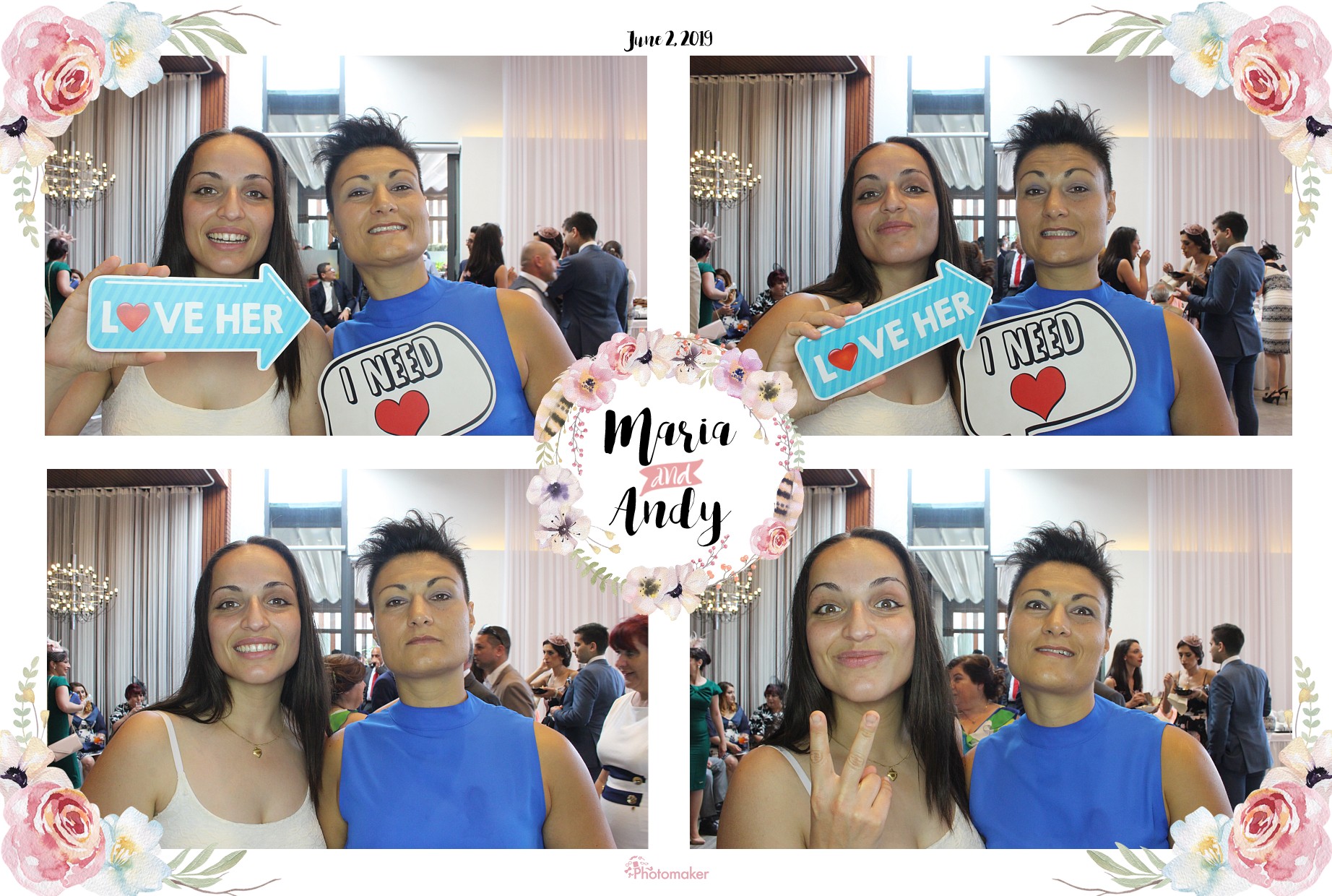 Maria and Andy's Wedding | View more photos from the event at gallery.photomakerphotobooth.com.mt/u/PhotomakerMalta/Maria-and-Andys-Wedding