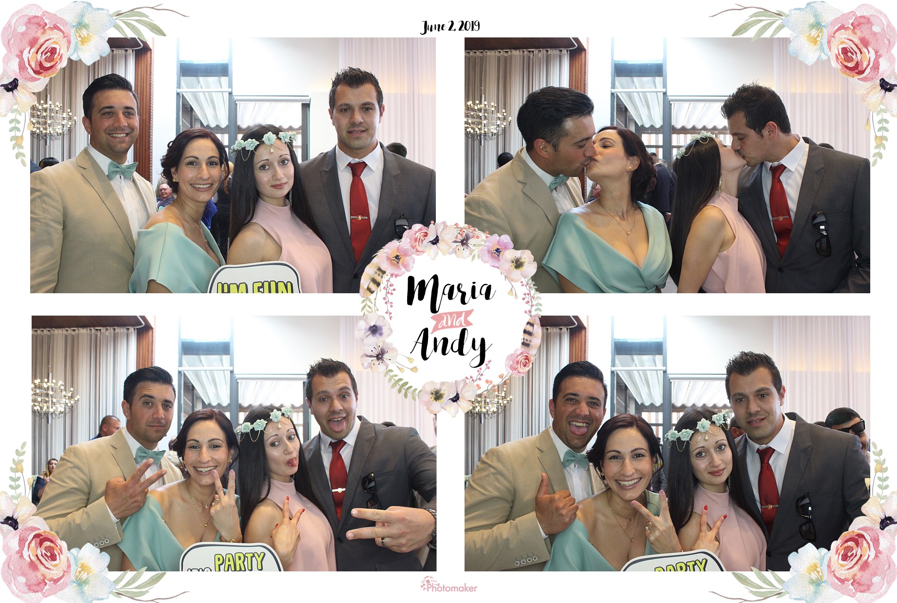 Maria and Andy's Wedding | View more photos from the event at gallery.photomakerphotobooth.com.mt/u/PhotomakerMalta/Maria-and-Andys-Wedding