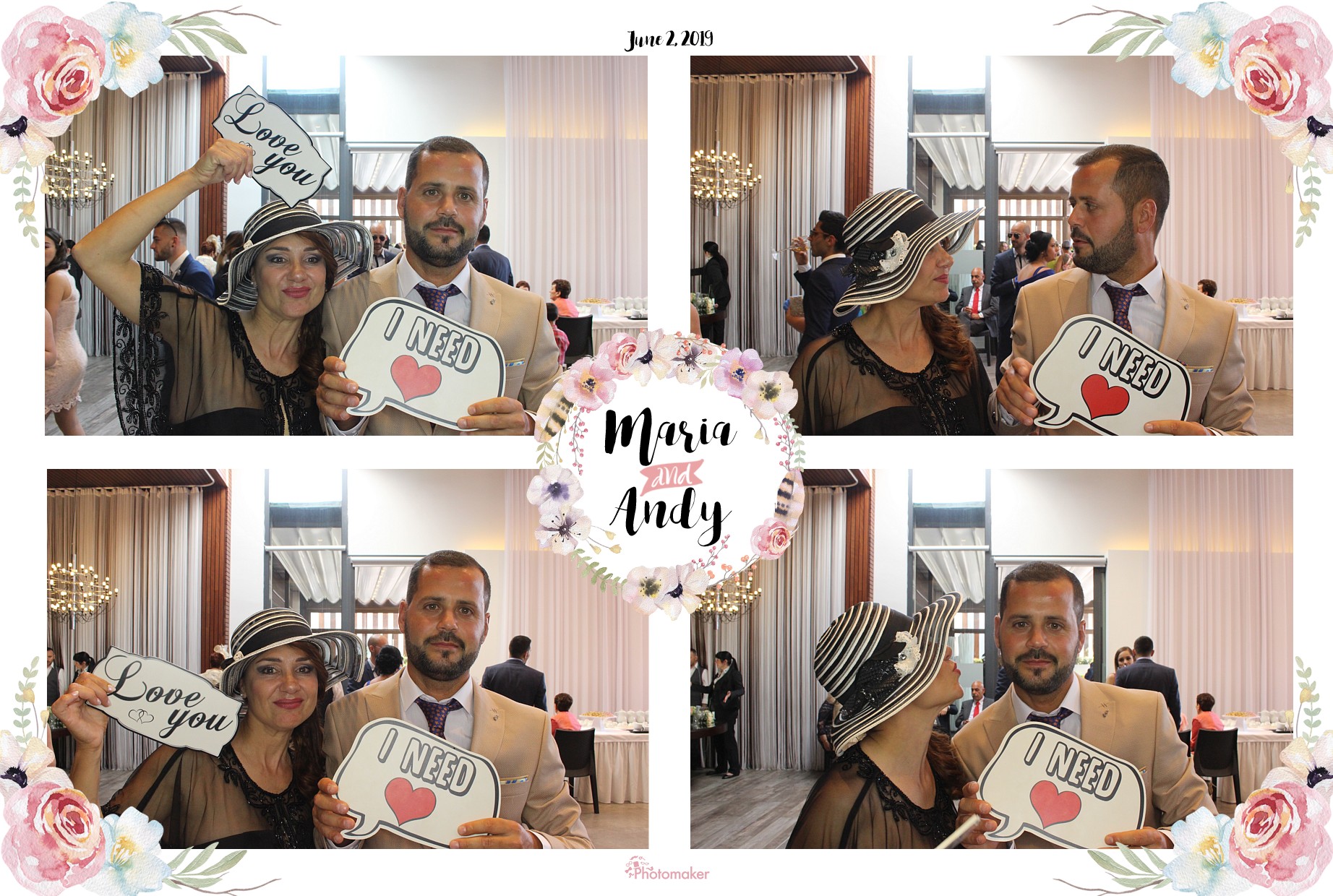 Maria and Andy's Wedding | View more photos from the event at gallery.photomakerphotobooth.com.mt/u/PhotomakerMalta/Maria-and-Andys-Wedding