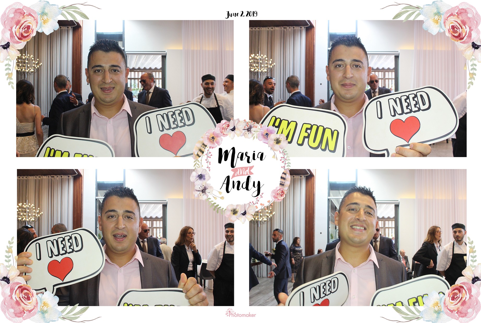 Maria and Andy's Wedding | View more photos from the event at gallery.photomakerphotobooth.com.mt/u/PhotomakerMalta/Maria-and-Andys-Wedding