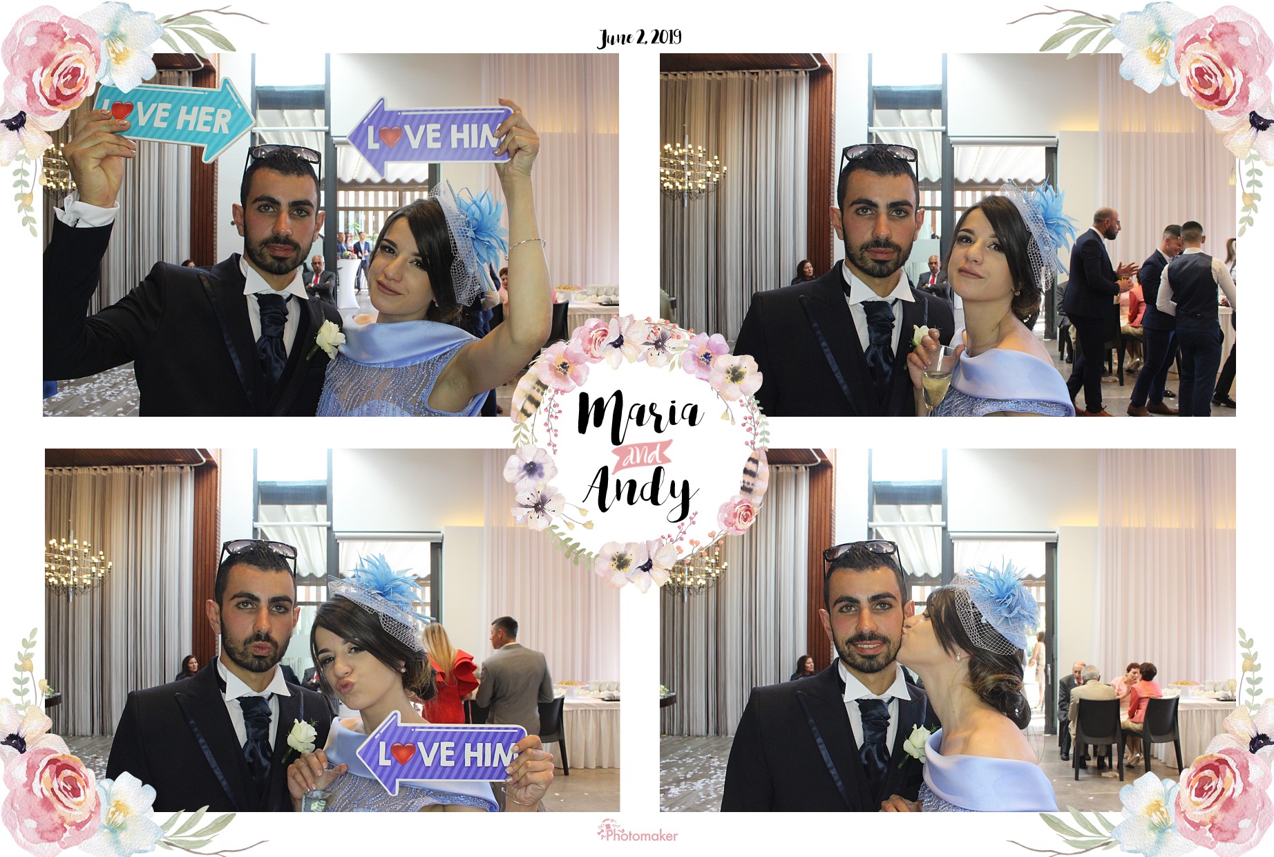Maria and Andy's Wedding | View more photos from the event at gallery.photomakerphotobooth.com.mt/u/PhotomakerMalta/Maria-and-Andys-Wedding