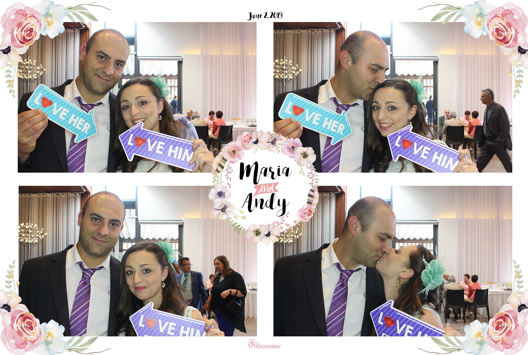 Maria and Andy's Wedding | View more photos from the event at gallery.photomakerphotobooth.com.mt/u/PhotomakerMalta/Maria-and-Andys-Wedding