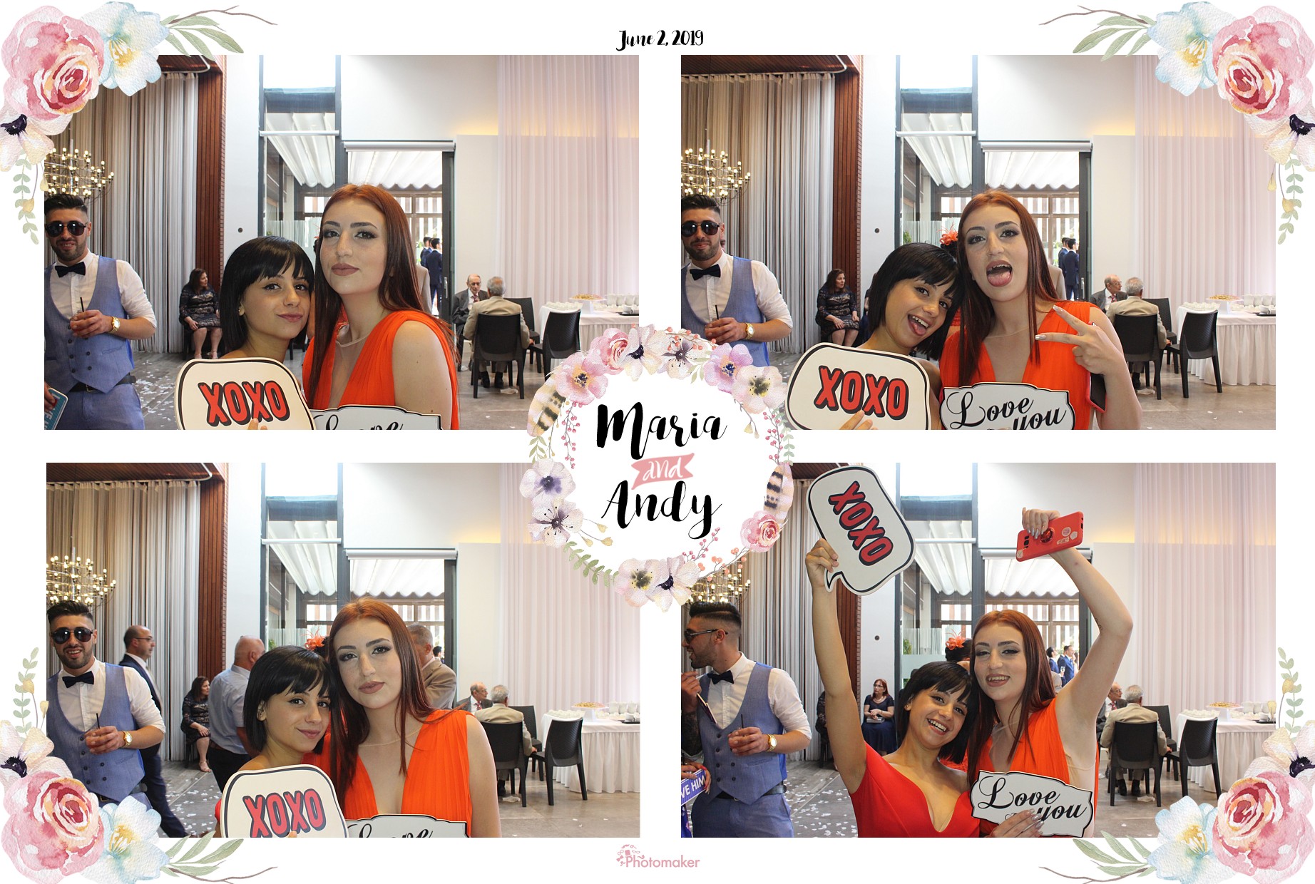 Maria and Andy's Wedding | View more photos from the event at gallery.photomakerphotobooth.com.mt/u/PhotomakerMalta/Maria-and-Andys-Wedding