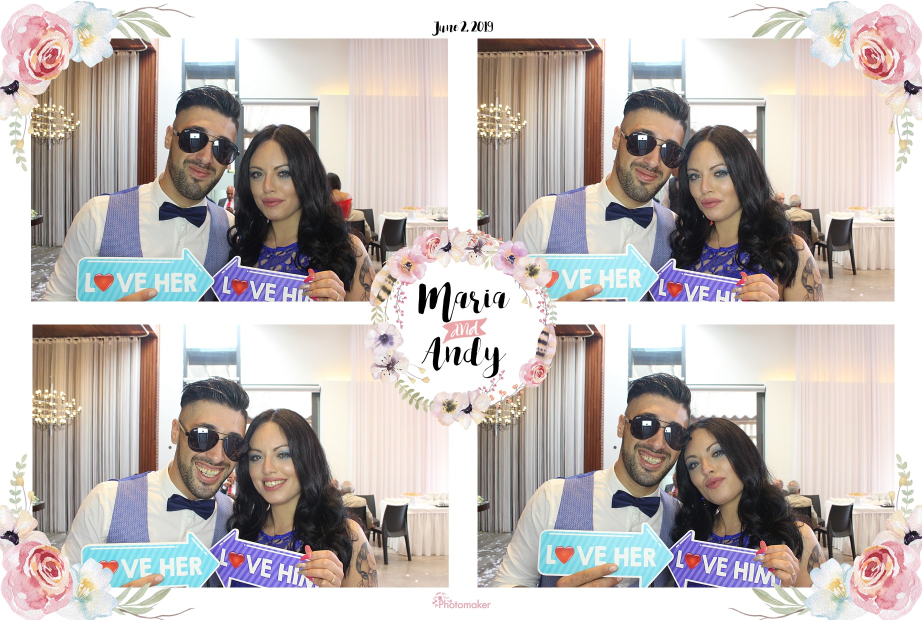 Maria and Andy's Wedding | View more photos from the event at gallery.photomakerphotobooth.com.mt/u/PhotomakerMalta/Maria-and-Andys-Wedding